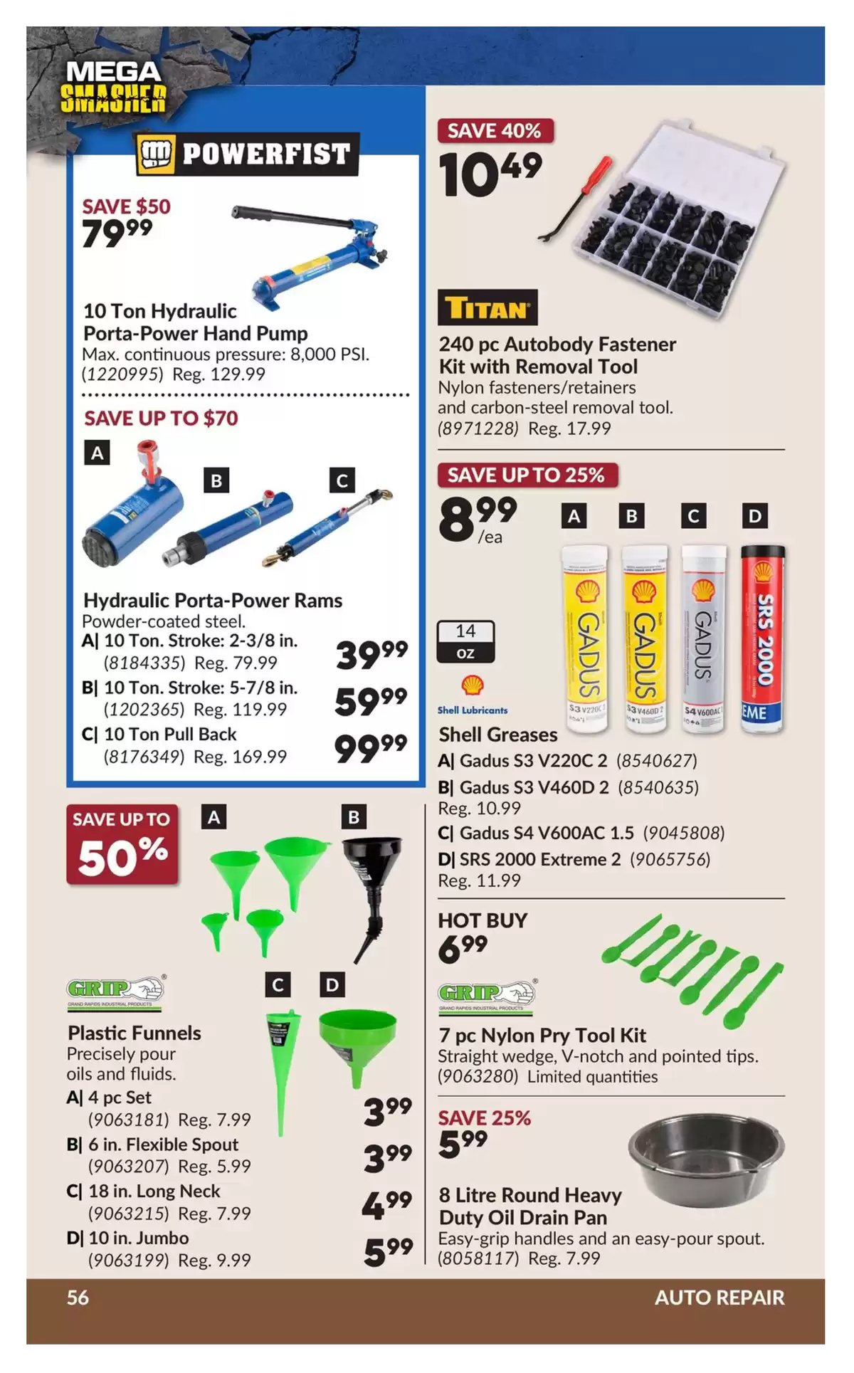 Ofertas de Princess Auto Canadá de 10 a 22 marzo 2026 Ofertas Mega Smasher