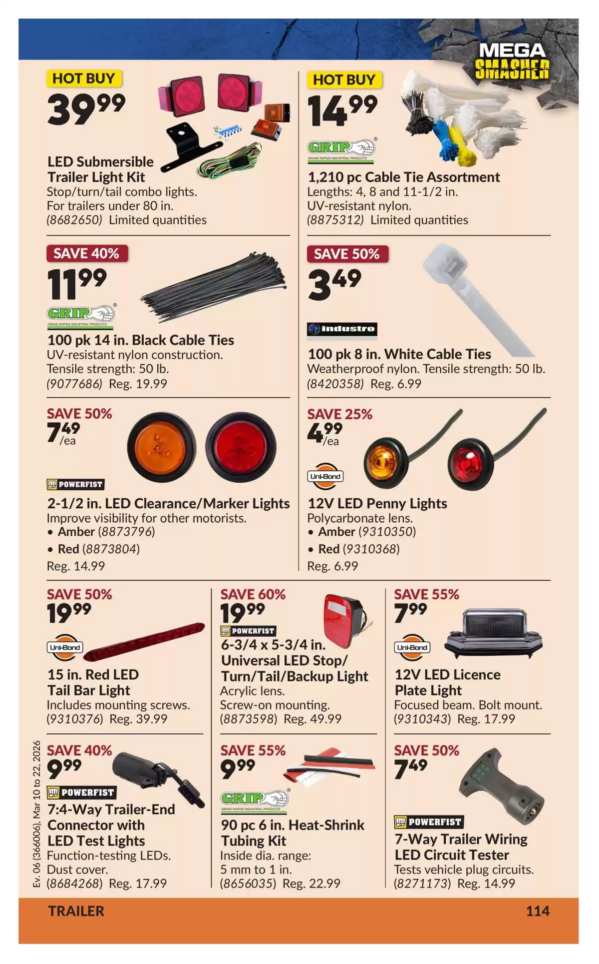 Ofertas de Princess Auto Canadá de 10 a 22 marzo 2026 Ofertas Mega Smasher