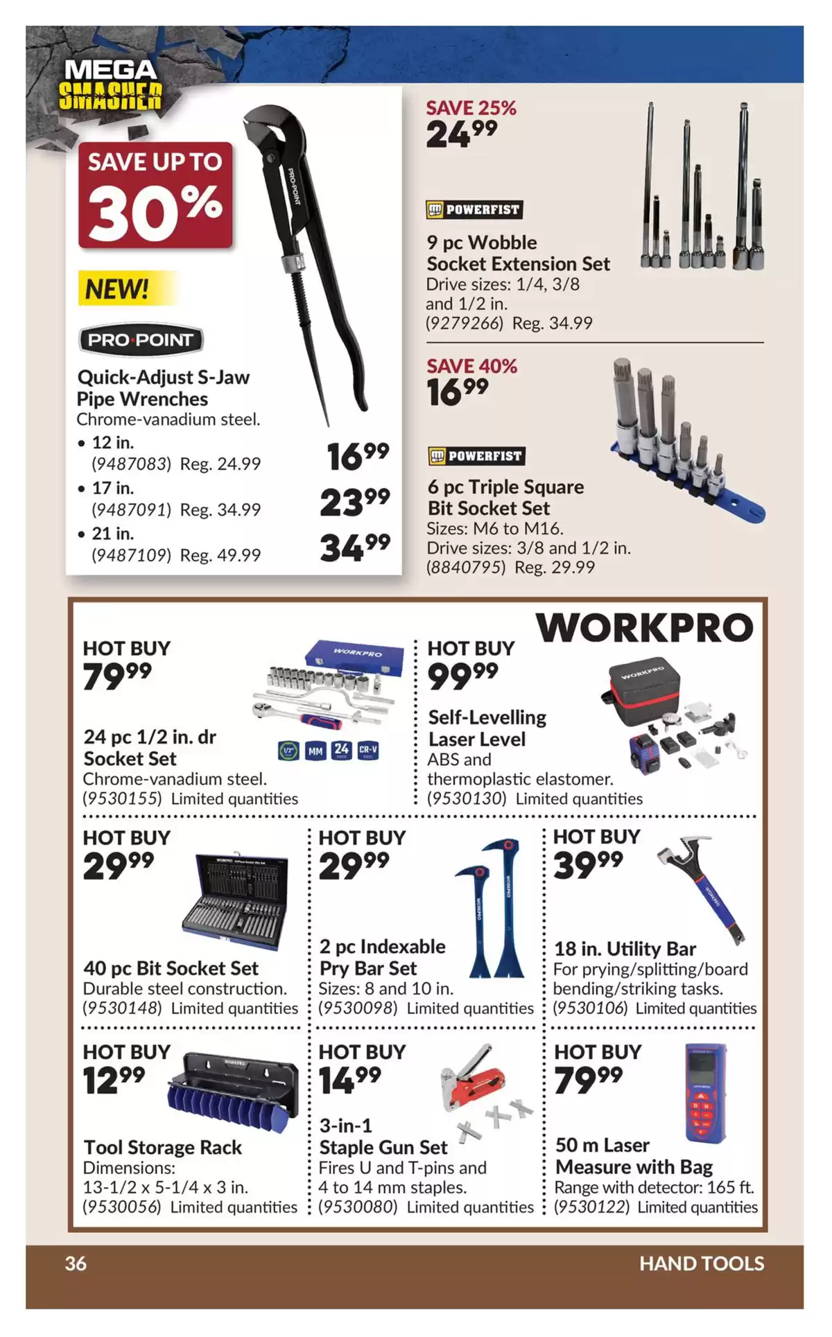 Ofertas de Princess Auto Canadá de 10 a 22 marzo 2026 Ofertas Mega Smasher