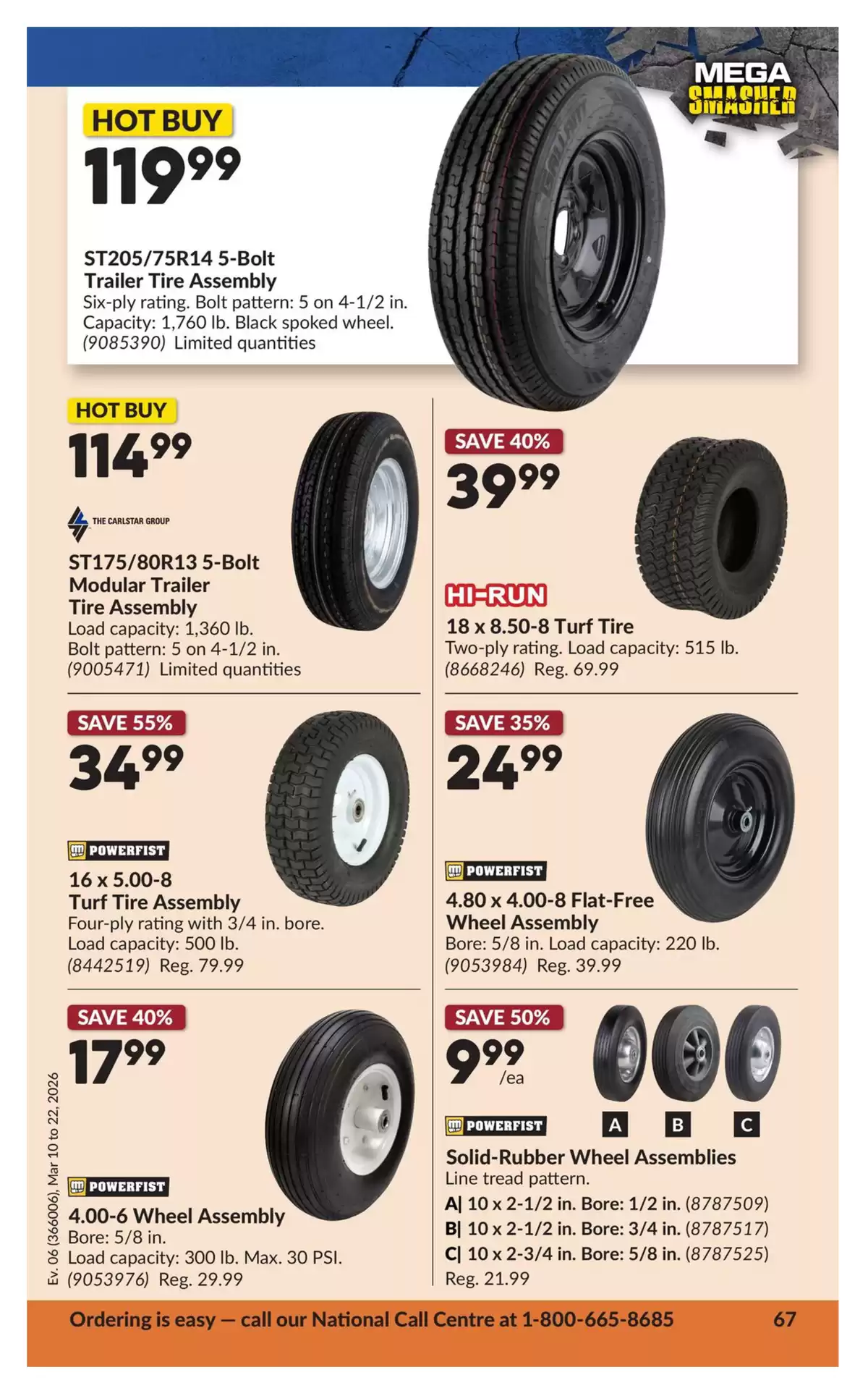 Ofertas de Princess Auto Canadá de 10 a 22 marzo 2026 Ofertas Mega Smasher