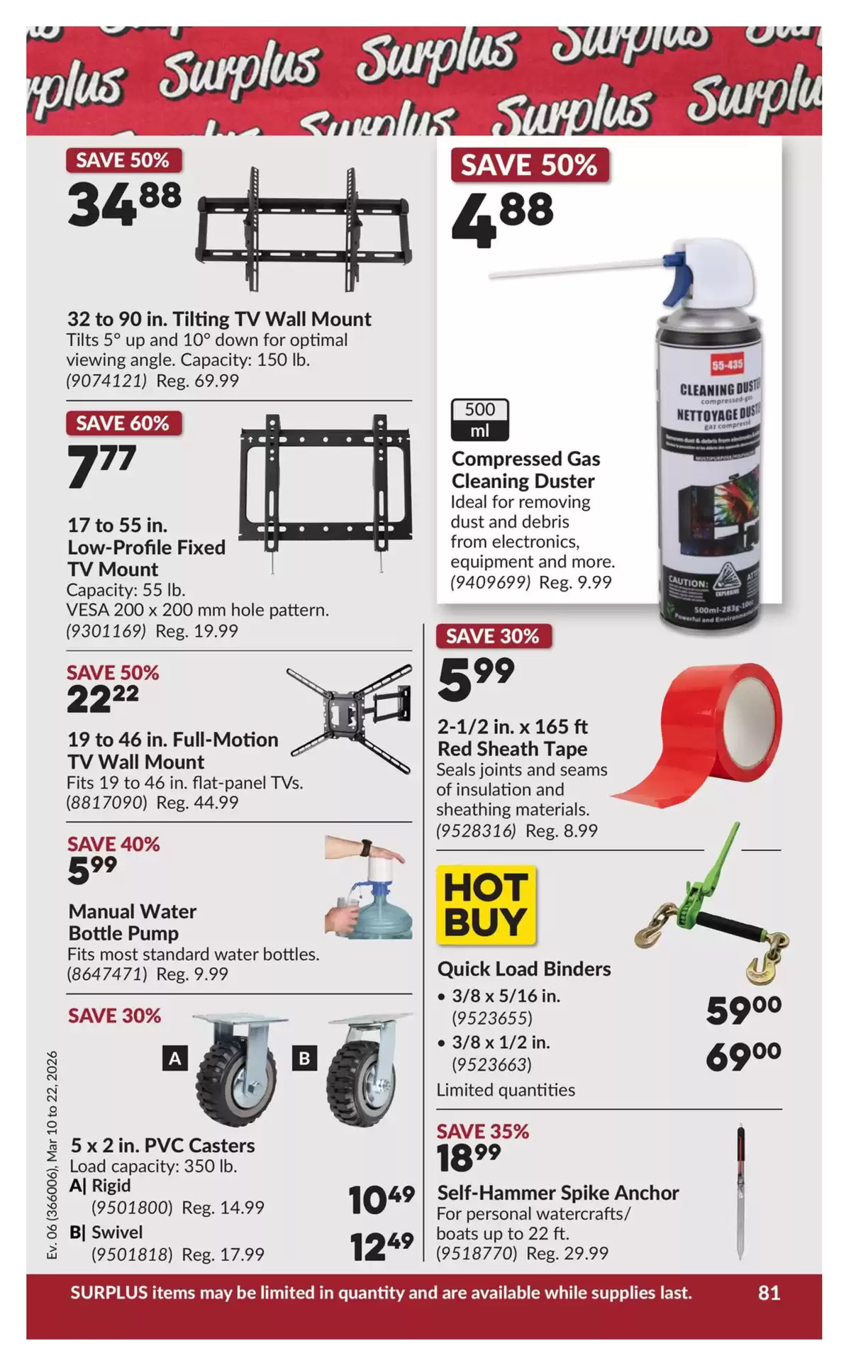 Ofertas de Princess Auto Canadá de 10 a 22 marzo 2026 Ofertas Mega Smasher