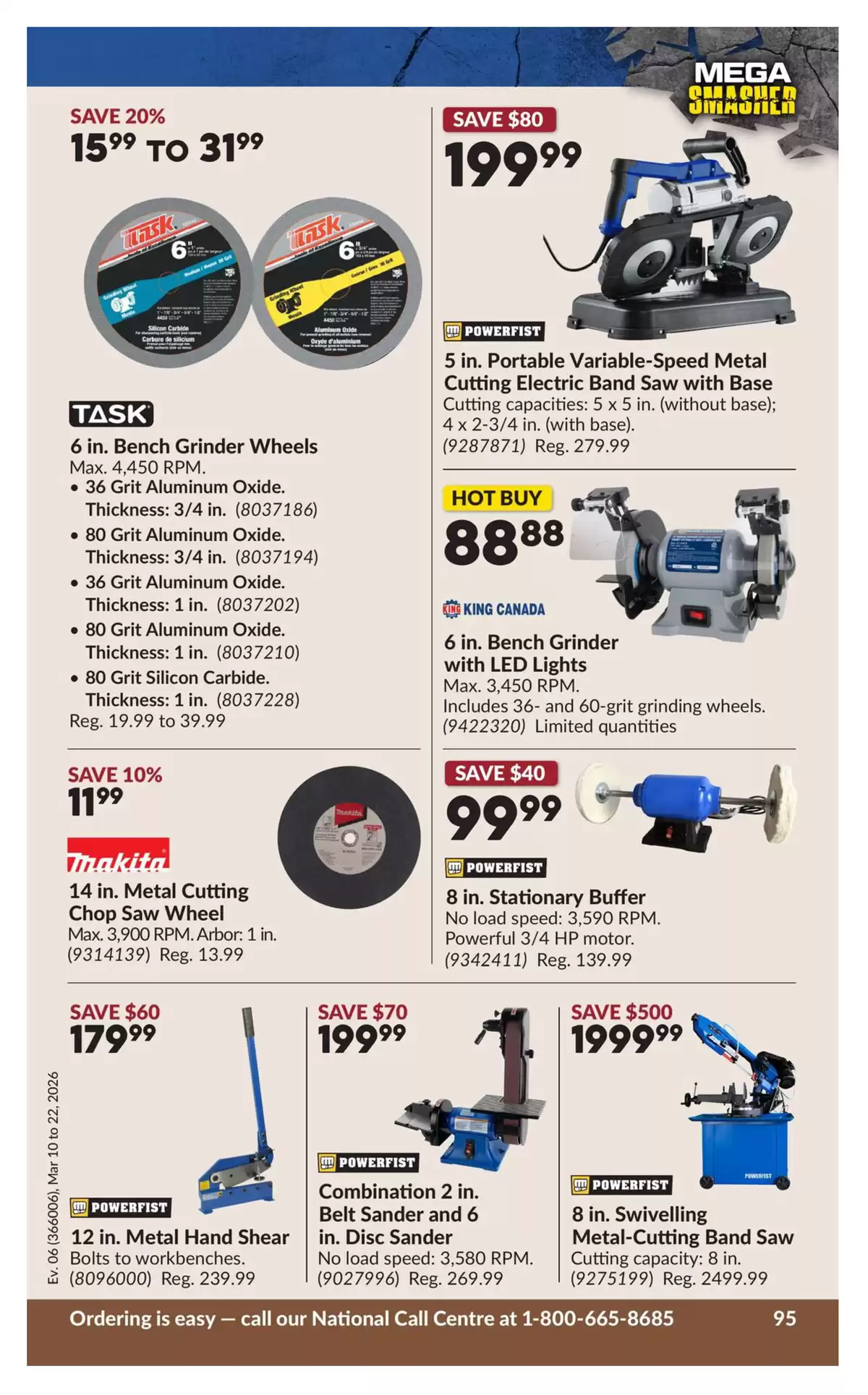 Ofertas de Princess Auto Canadá de 10 a 22 marzo 2026 Ofertas Mega Smasher