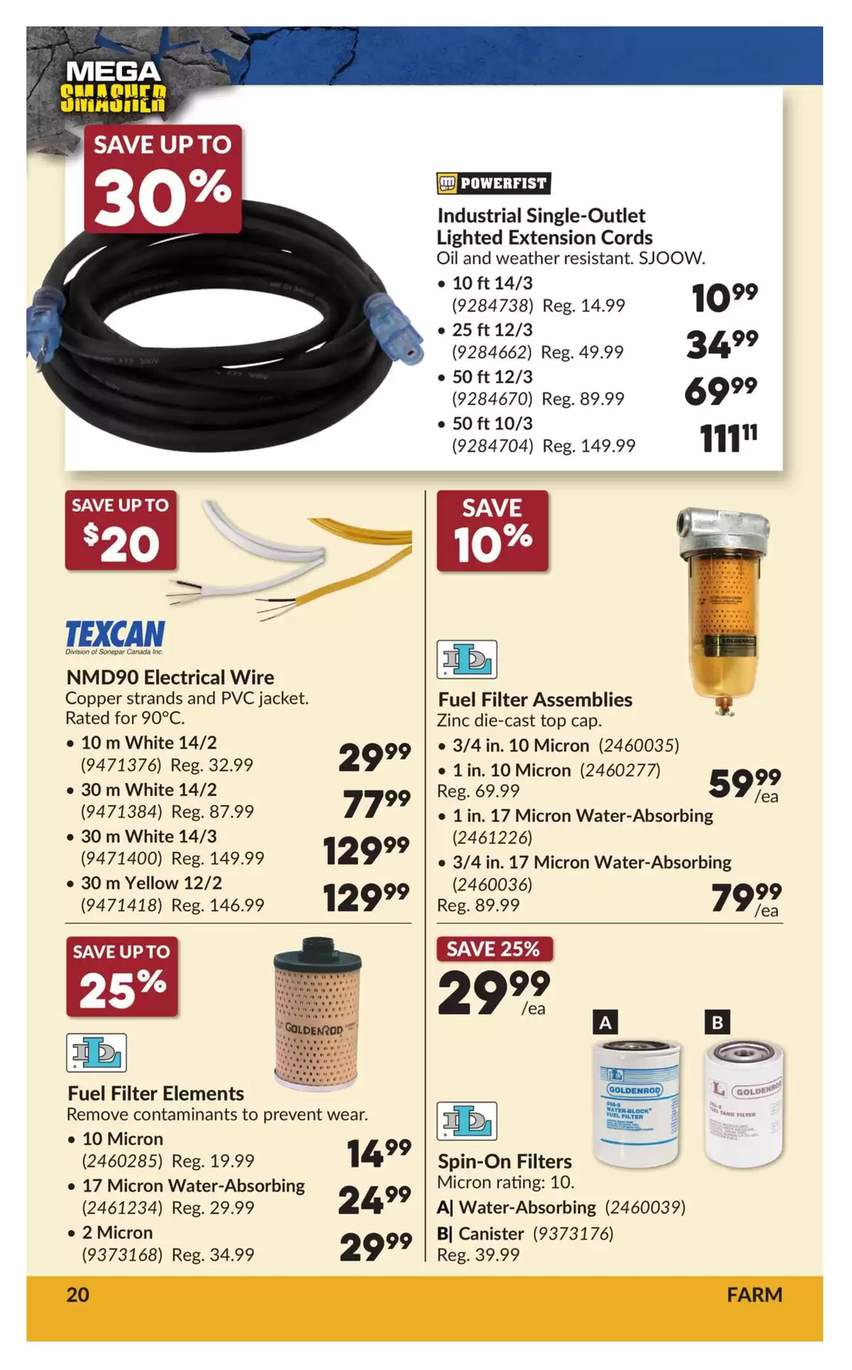 Ofertas de Princess Auto Canadá de 10 a 22 marzo 2026 Ofertas Mega Smasher