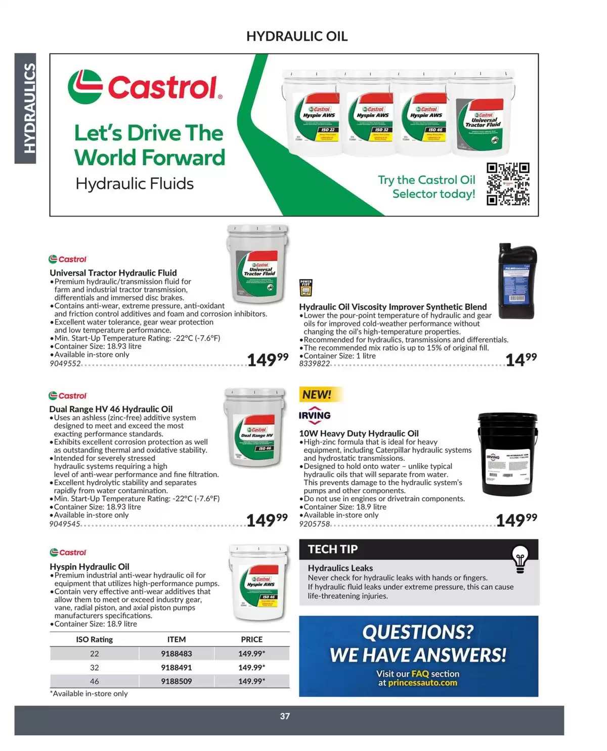 Princess Auto Canada offers from 16 April 2025 to 16 April 2026 Hydraulics Deals