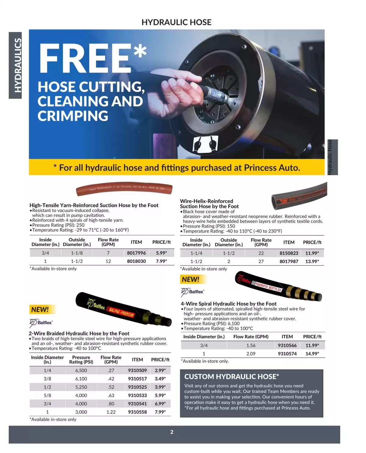 Princess Auto Canada offers from 16 April 2025 to 16 April 2026 Hydraulics Deals