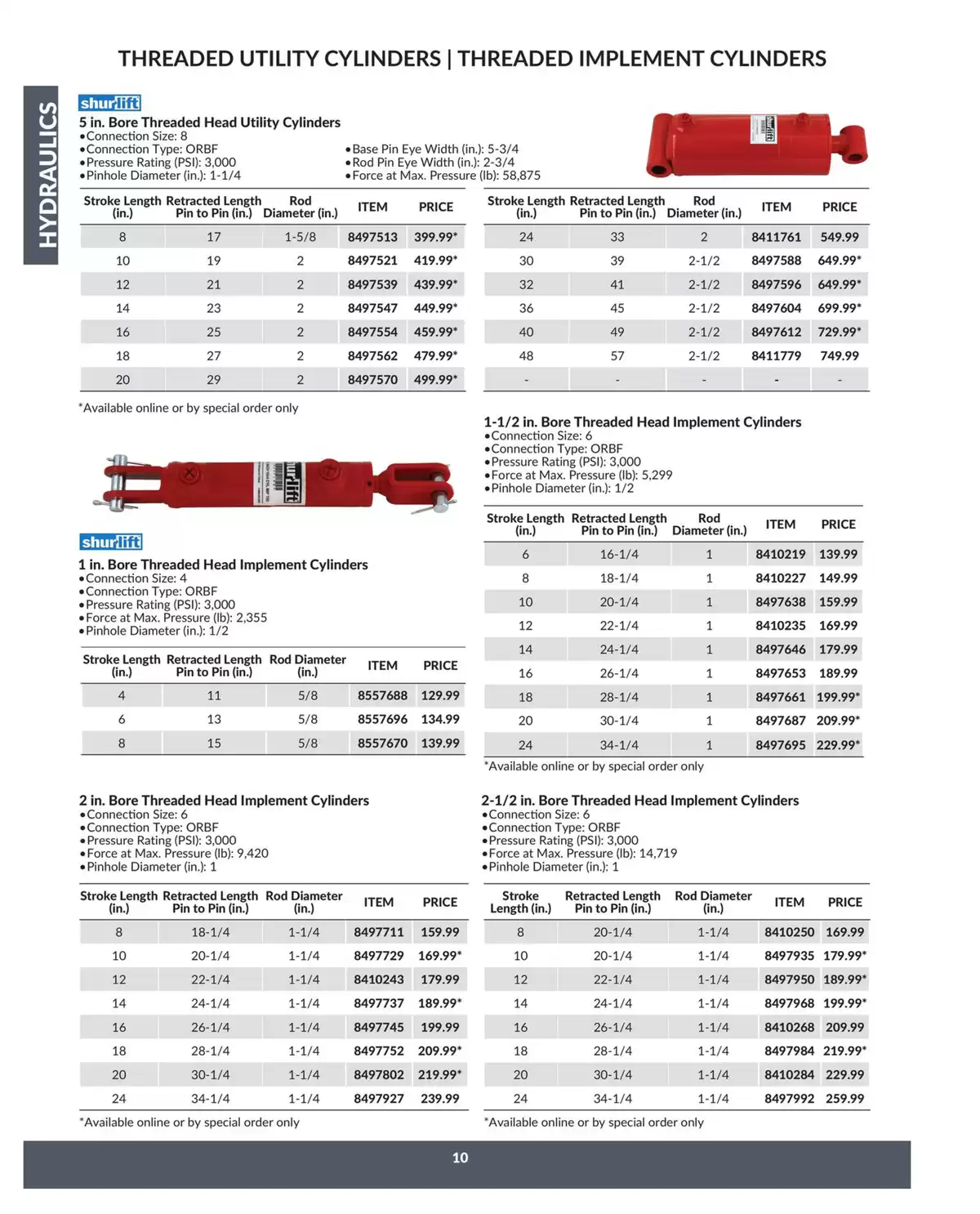 Princess Auto Canada offers from 16 April 2025 to 16 April 2026 Hydraulics Deals