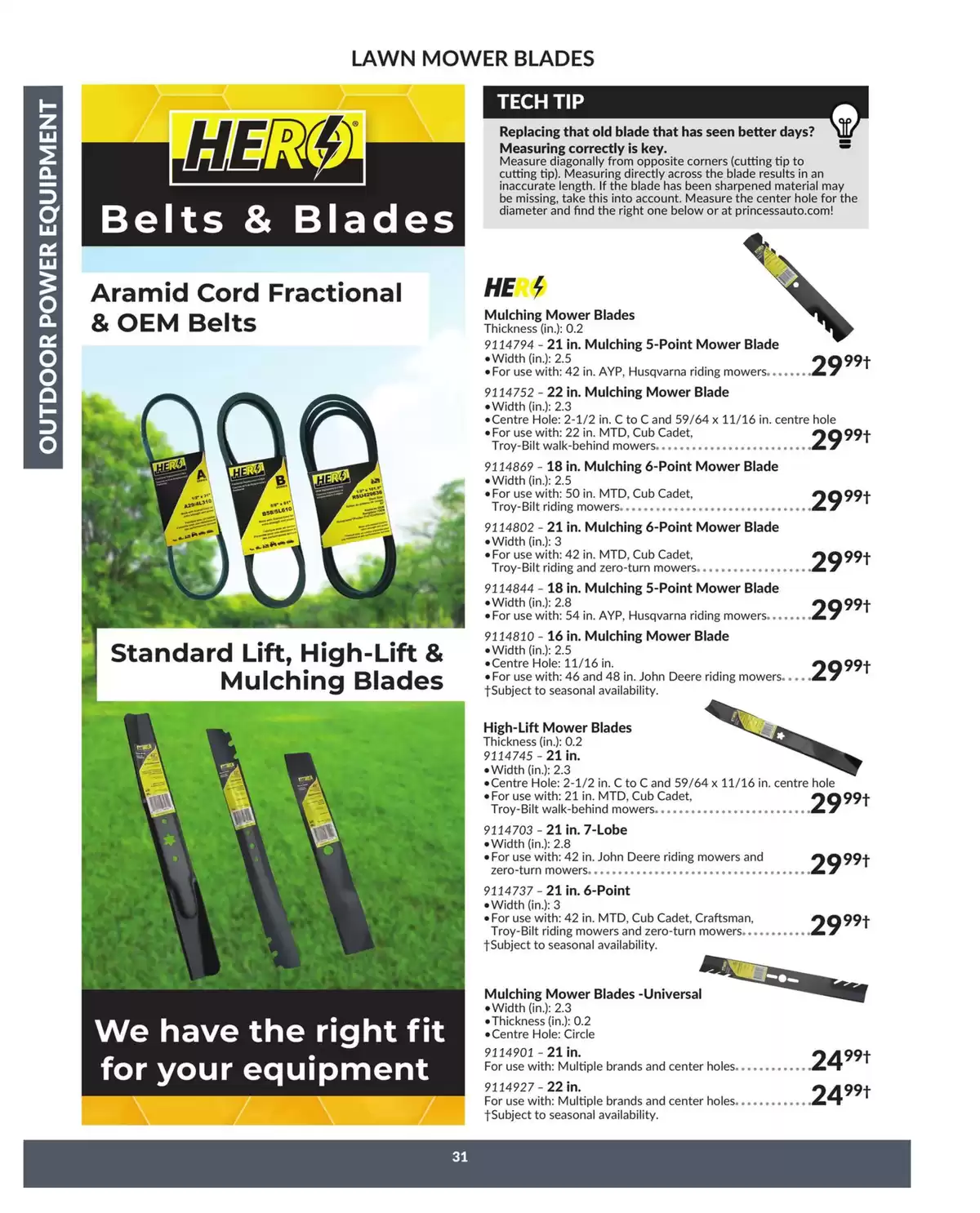 Princess Auto Canada offers from 16 April 2025 to 16 April 2026 OUTDOOR POWER EQUIPMENT DEALS