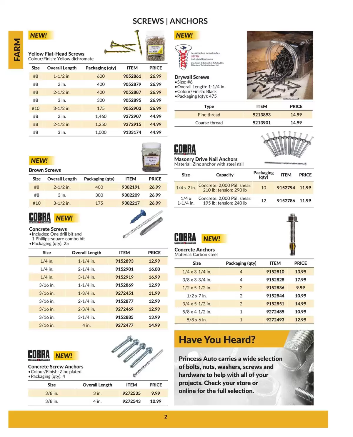 Princess Auto Canada offers from 16 April 2025 to 16 April 2026 FARM DEALS