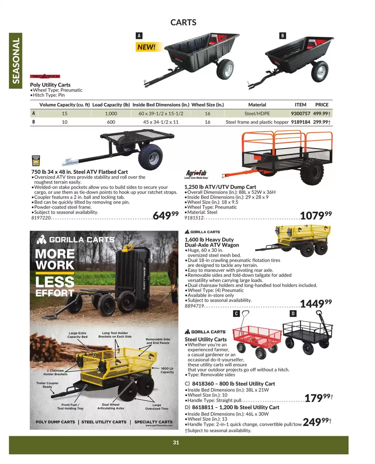 Princess Auto Canada offers from 16 April 2025 to 16 April 2026 SEASONAL DEALS