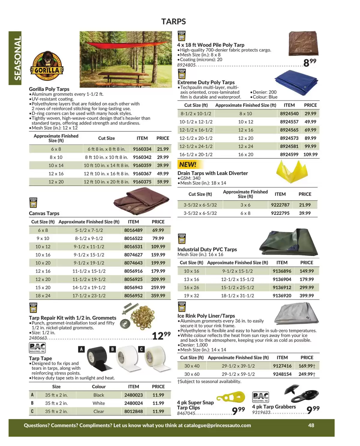 Princess Auto Canada offers from 16 April 2025 to 16 April 2026 SEASONAL DEALS