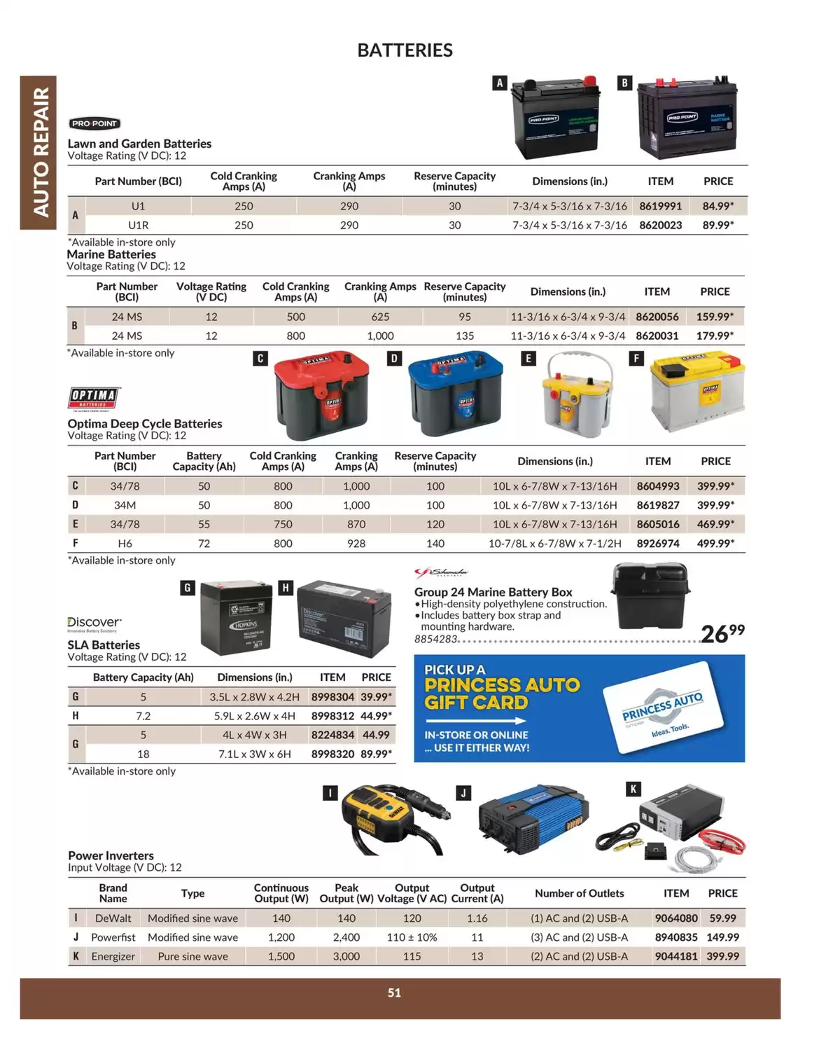 Princess Auto Canada offers from 16 April 2025 to 16 April 2026 AUTO REPAIR DEALS