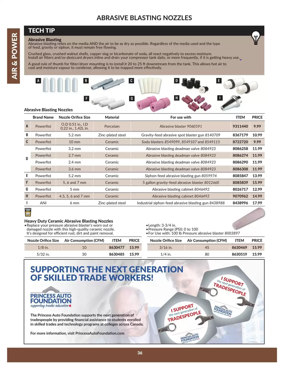 Princess Auto Canada offers from 16 April 2025 to 16 April 2026 AIR & POWER DEALS