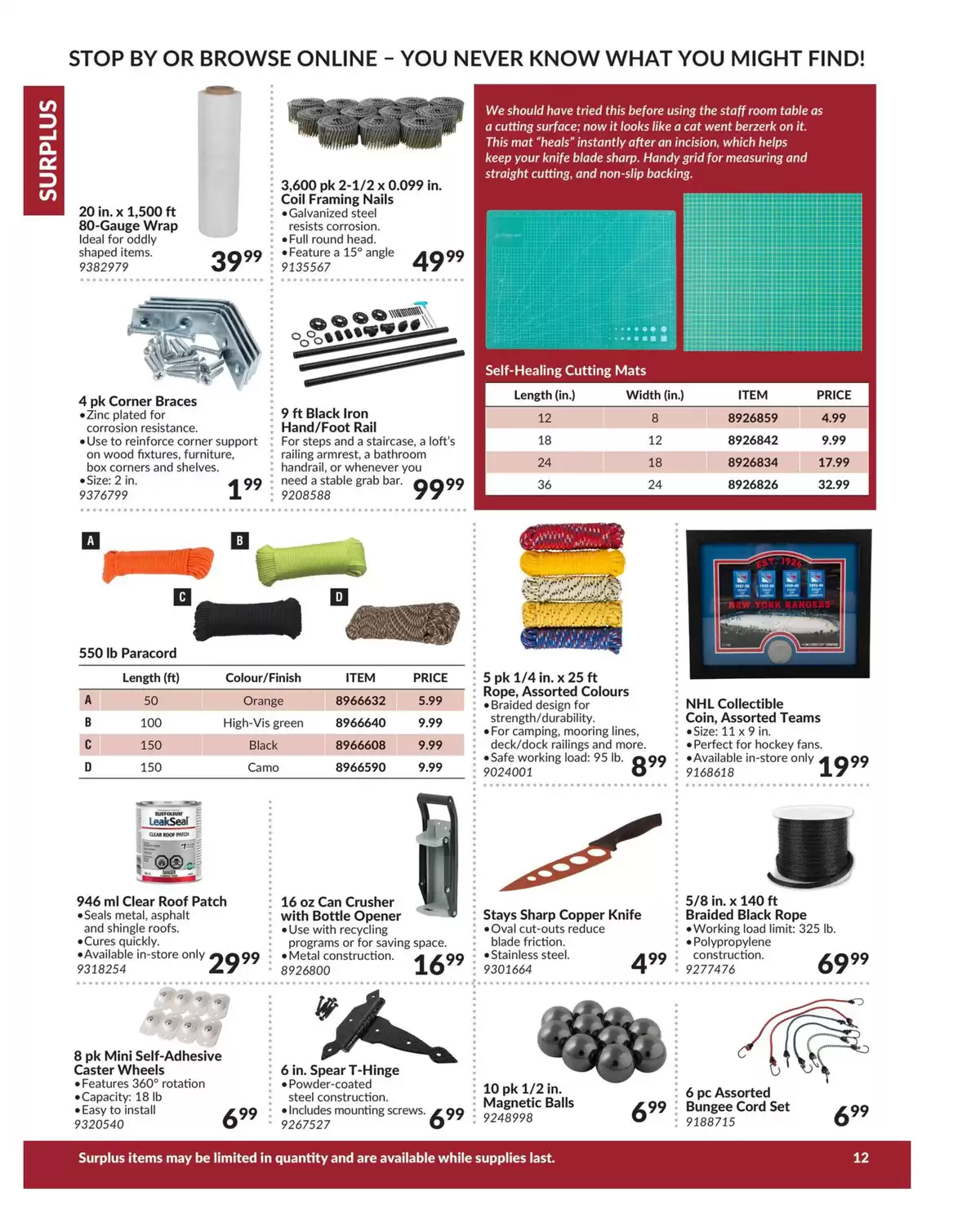 Princess Auto Canada offers from 16 April 2025 to 16 April 2026 SURPLUS DEALS