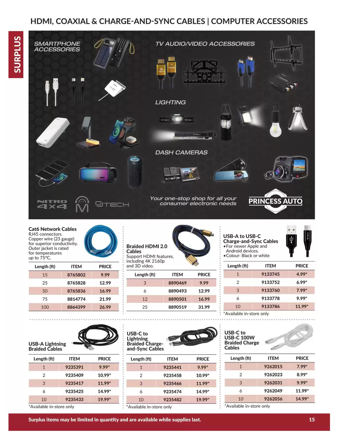 Princess Auto Canada offers from 16 April 2025 to 16 April 2026 SURPLUS DEALS