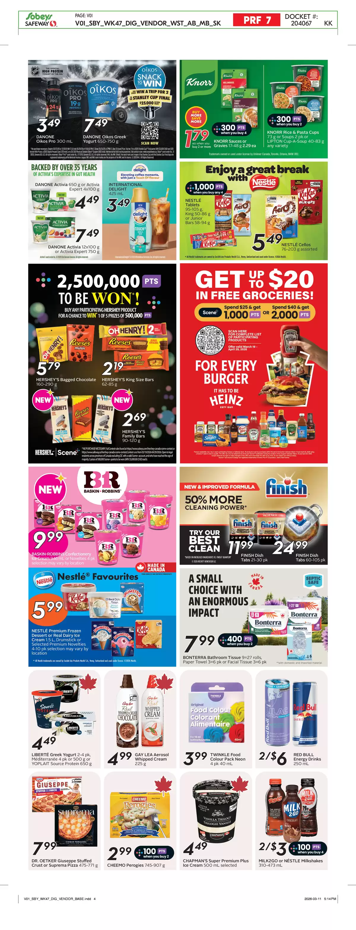 Safeway Supermarket Canada offers from 19 to 25 March 2026 weekly flyer