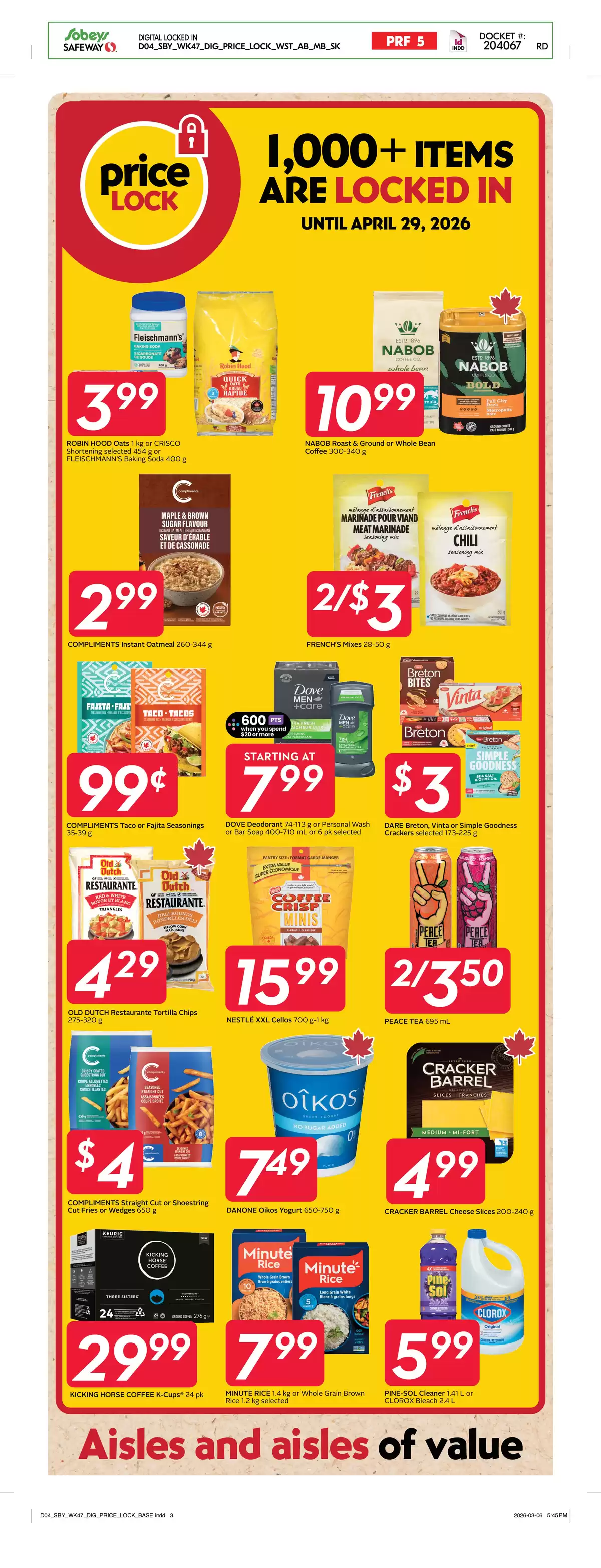 Safeway Supermarket Canada offers from 19 to 25 March 2026 weekly flyer