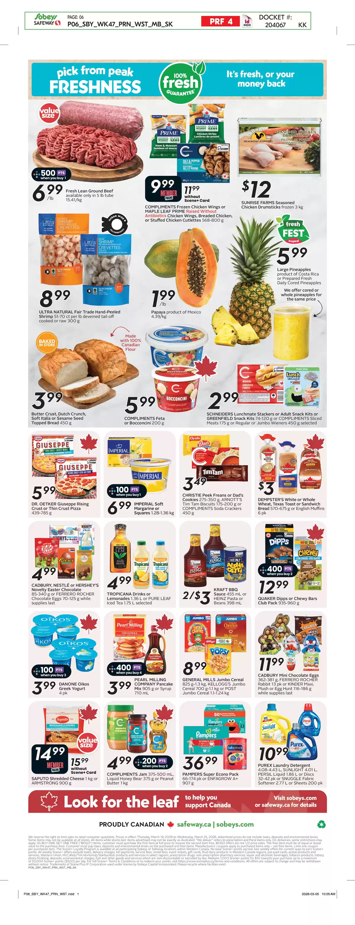 Safeway Supermarket Canada offers from 19 to 25 March 2026 weekly flyer
