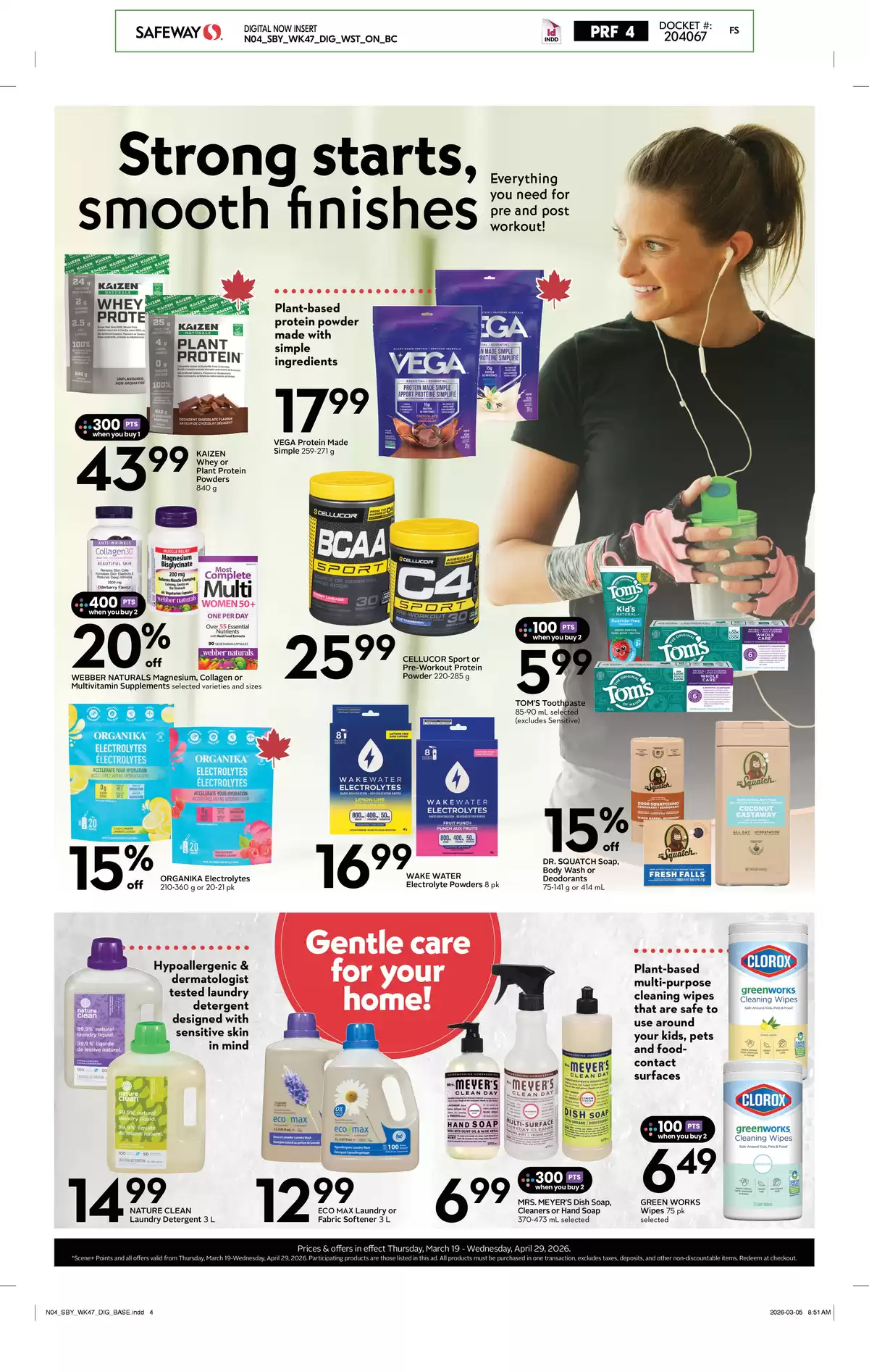Safeway Supermarket Canada offers from 19 to 29 March 2026 Natural and Wellness Booklet