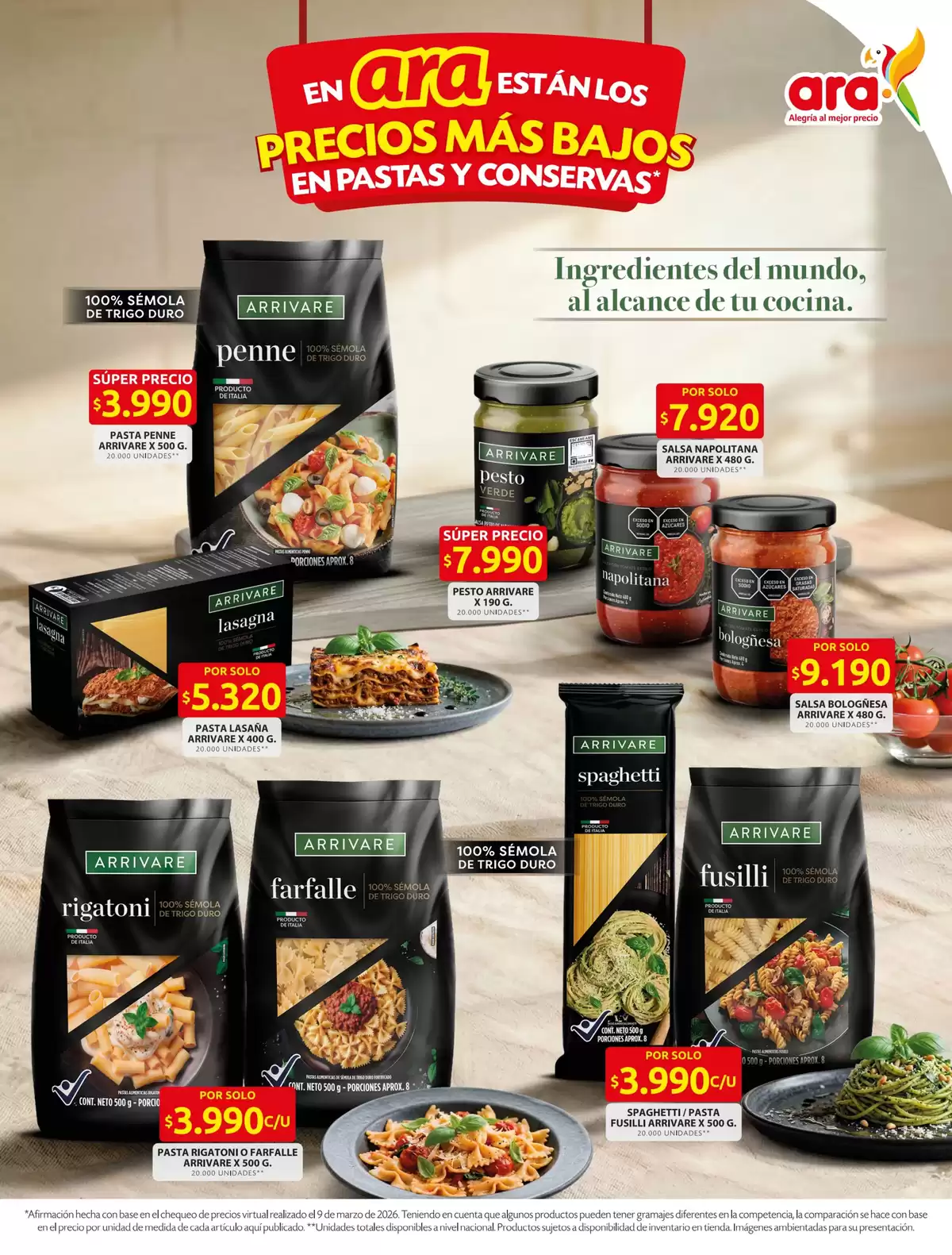 Ofertas de Tiendas ara Colombia de 19 marzo a 10 junio 2026 Ofertas principales para todos los cazadores de gangas