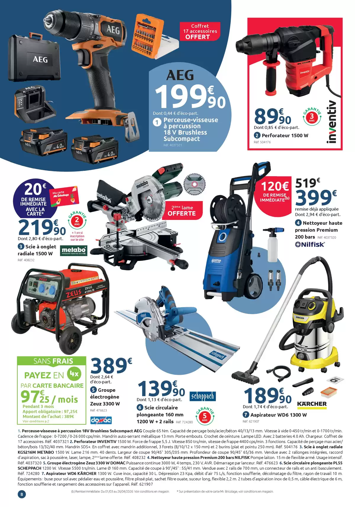 Offres Mr.Bricolage France de 11 à 29 mars 2026 SPÉCIAL CHANTIERS