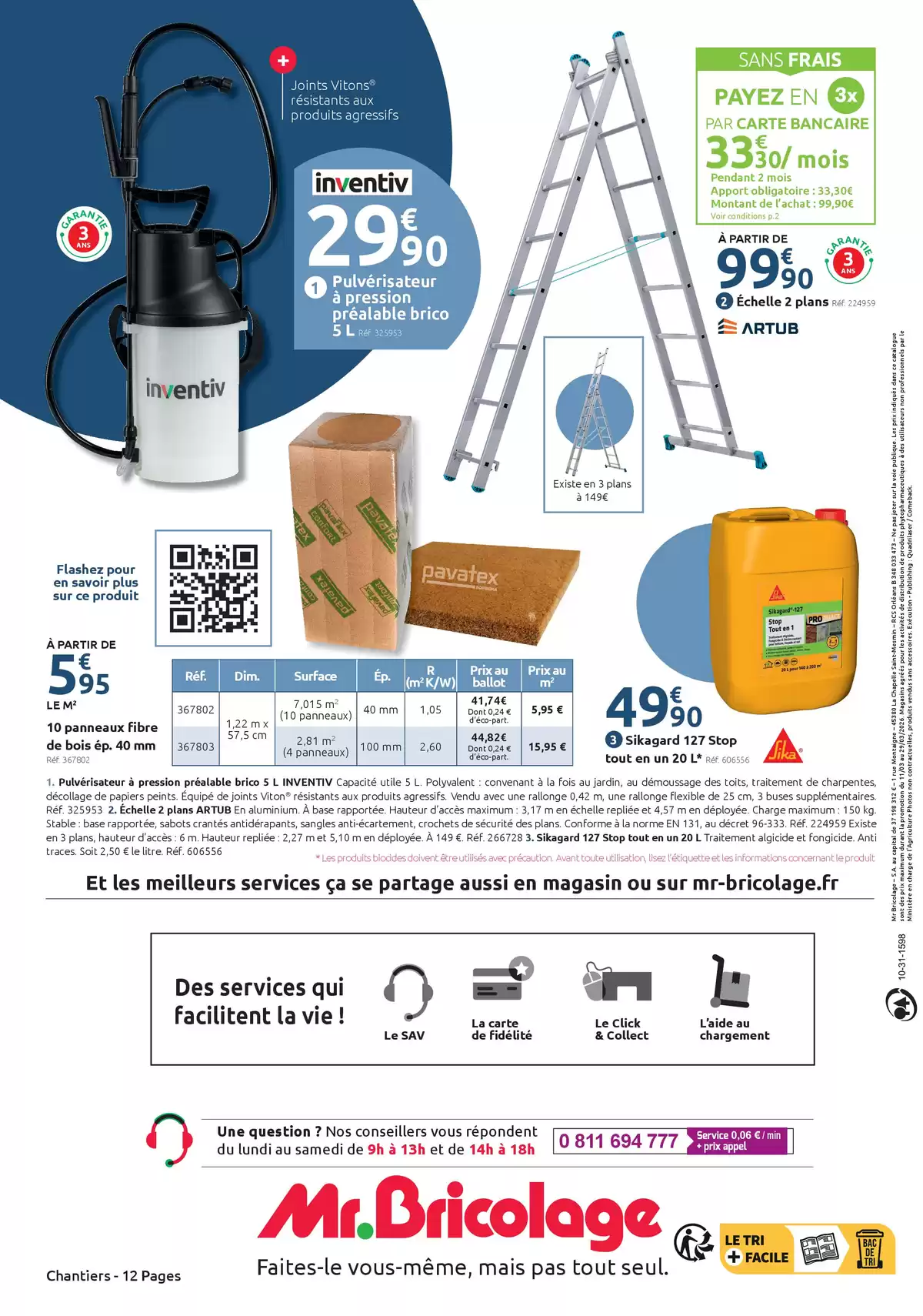 Offres Mr.Bricolage France de 11 à 29 mars 2026 SPÉCIAL CHANTIERS