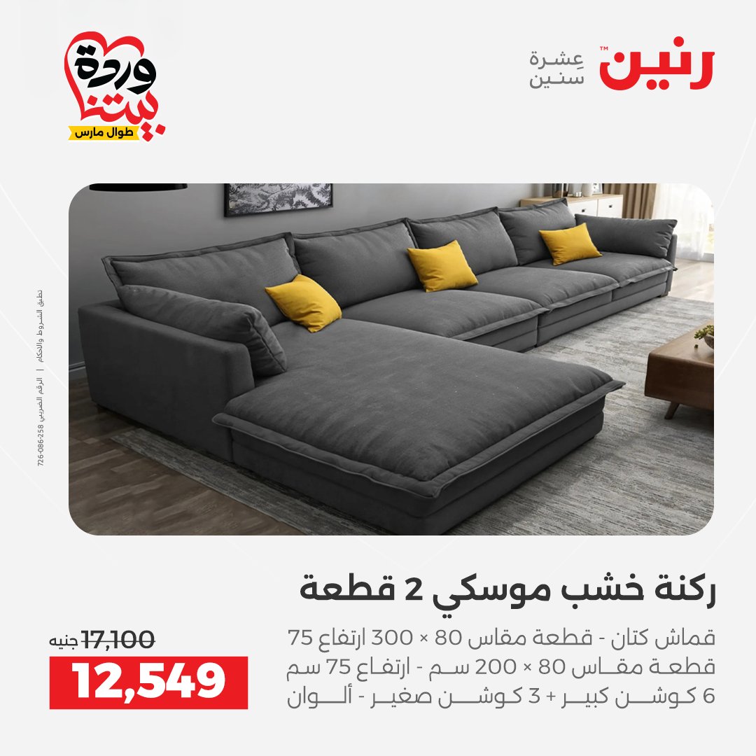 Raneen Egypt offers from 24 to 25 March 2026 Furniture offers