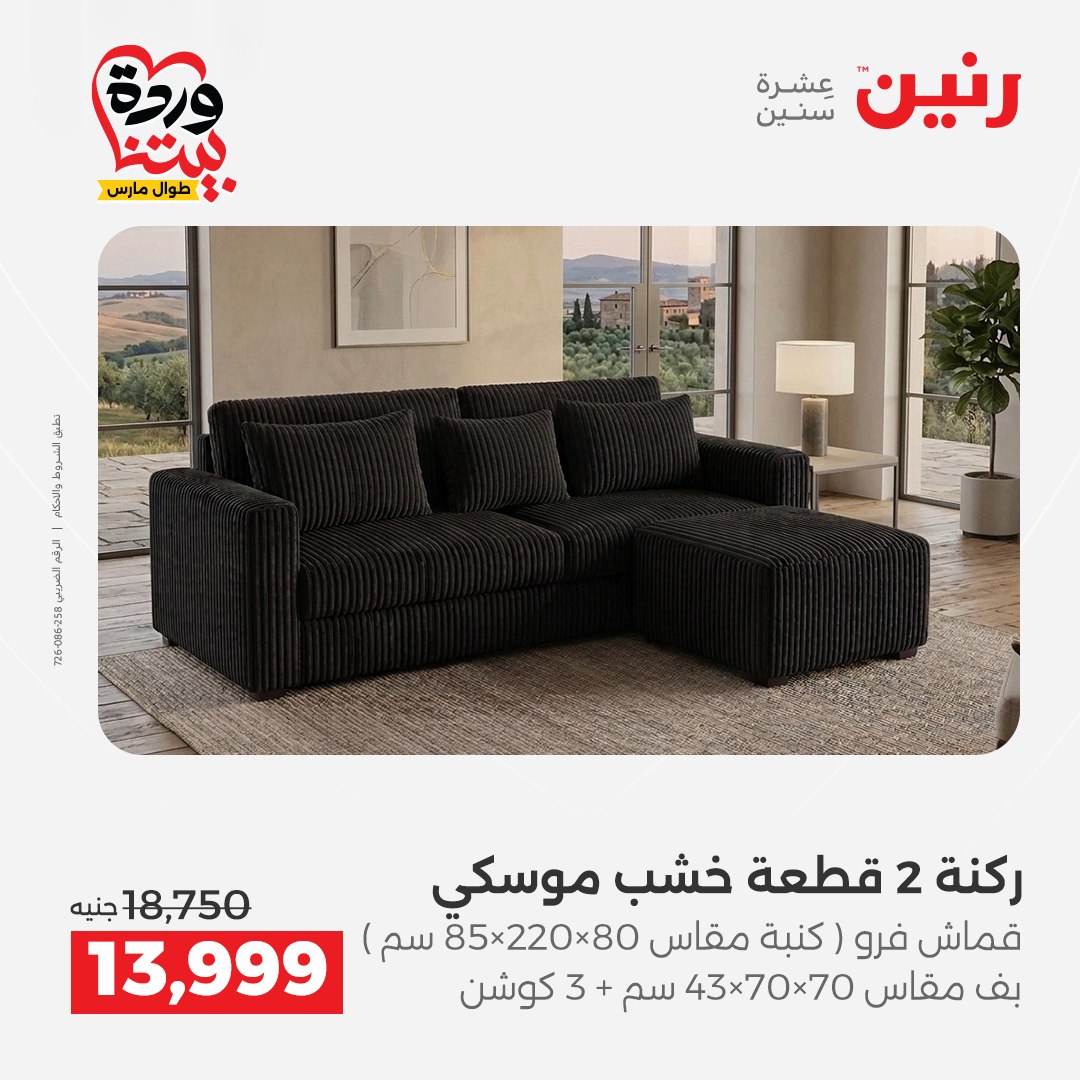 Raneen Egypt offers from 24 to 25 March 2026 Furniture offers
