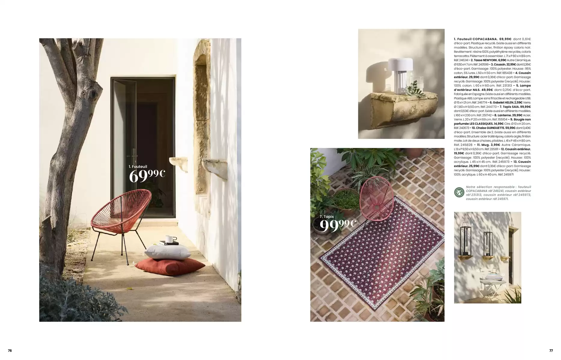 Maisons du Monde Morocco offers from 1 March to 31 August 2026 SUMMER ITINERARY