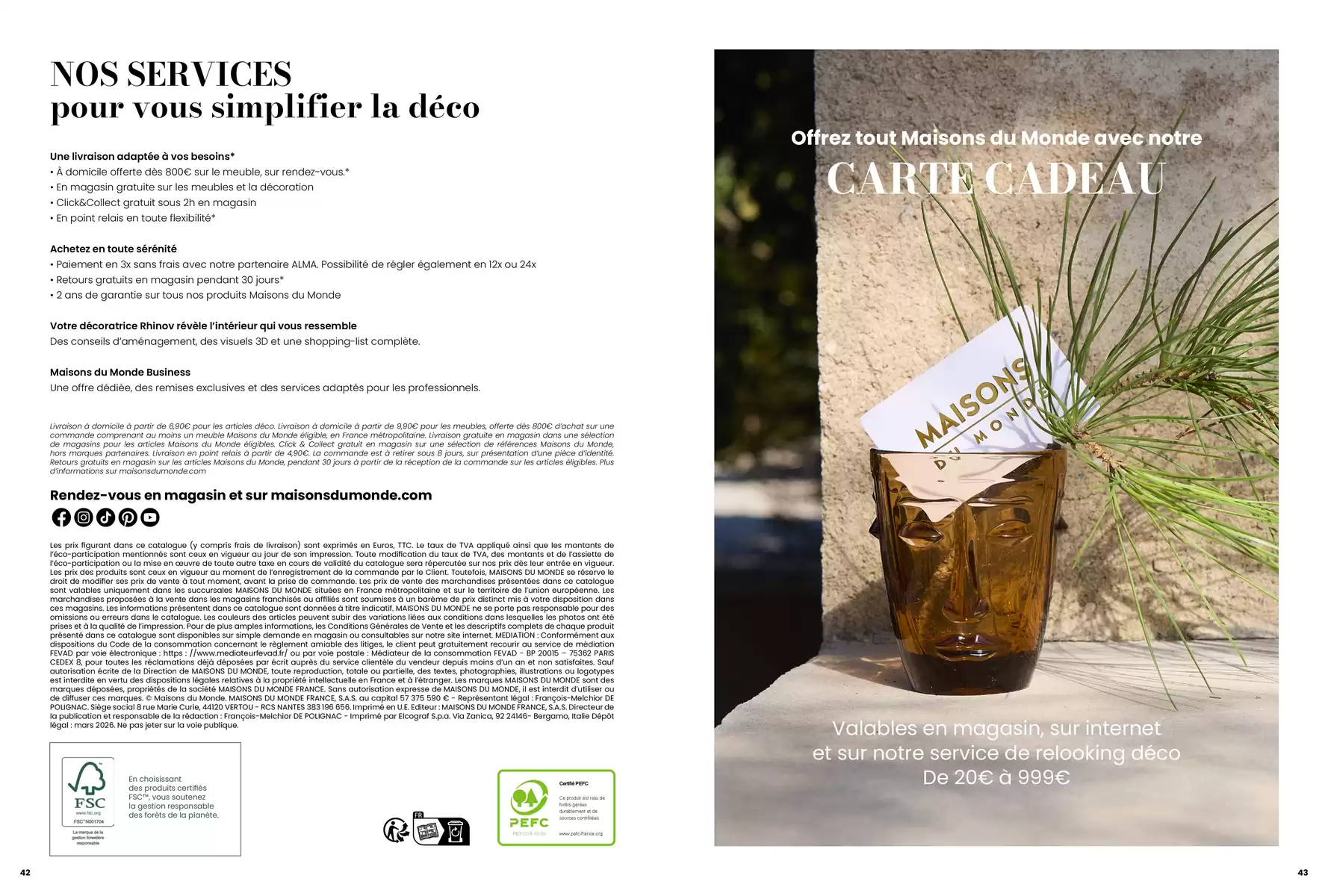 Maisons du Monde Morocco offers from 1 January to 31 December 2026 SUMMER ESCAPE