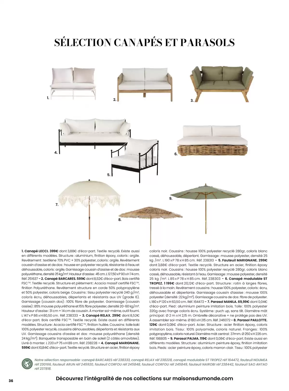 Offres Maisons du Monde France de 1 janvier à 31 décembre 2026 EVASION ESTIVALE