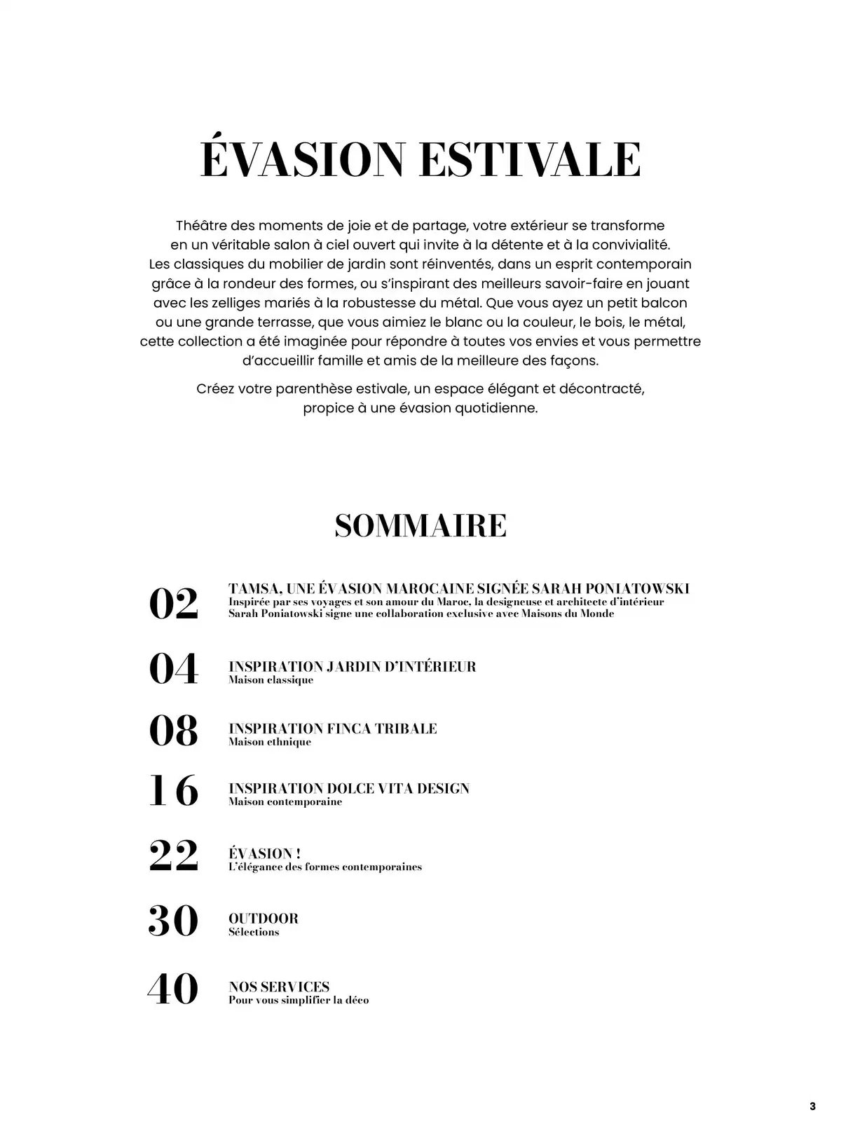 Offres Maisons du Monde France de 1 janvier à 31 décembre 2026 EVASION ESTIVALE