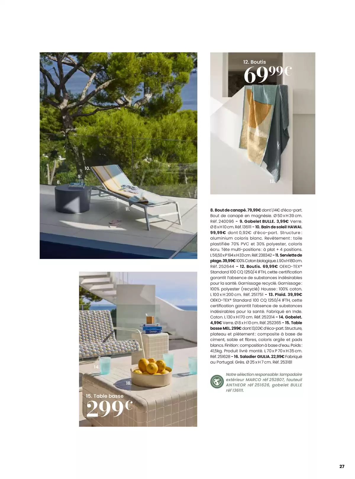 Offres Maisons du Monde France de 1 janvier à 31 décembre 2026 EVASION ESTIVALE