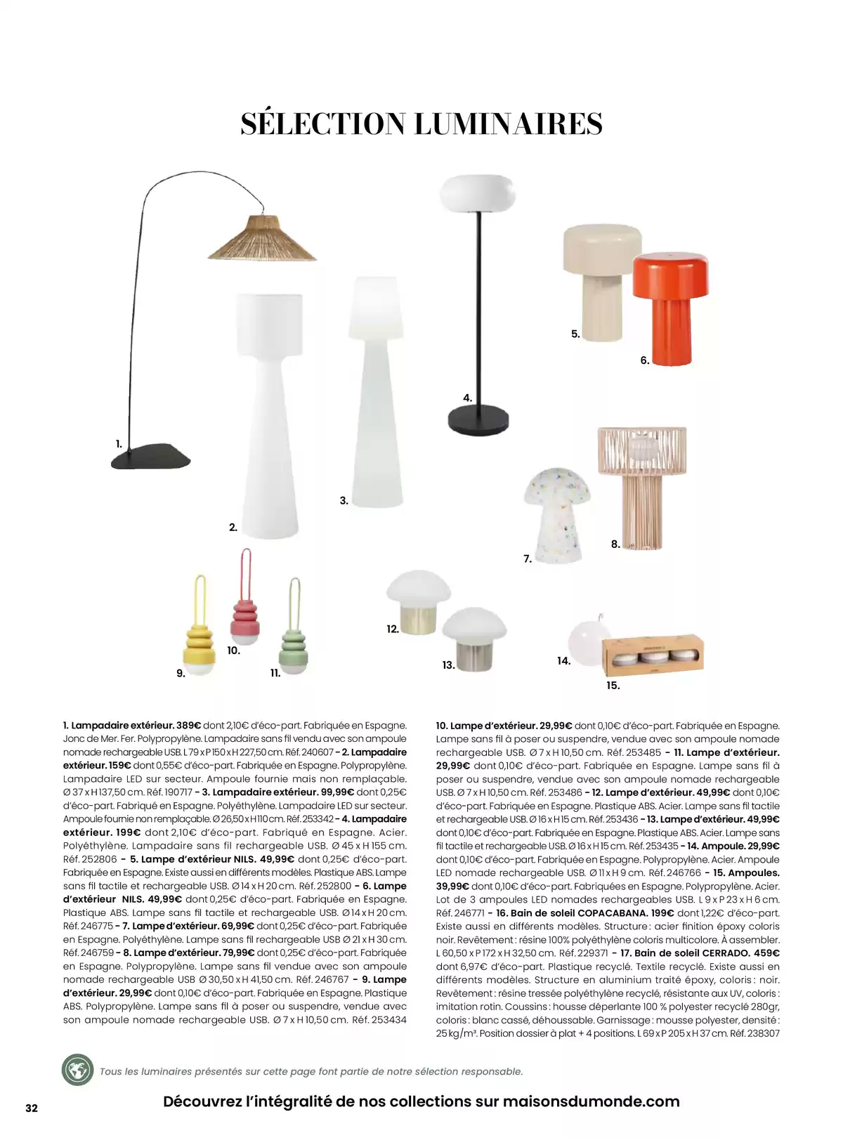 Offres Maisons du Monde France de 1 janvier à 31 décembre 2026 EVASION ESTIVALE