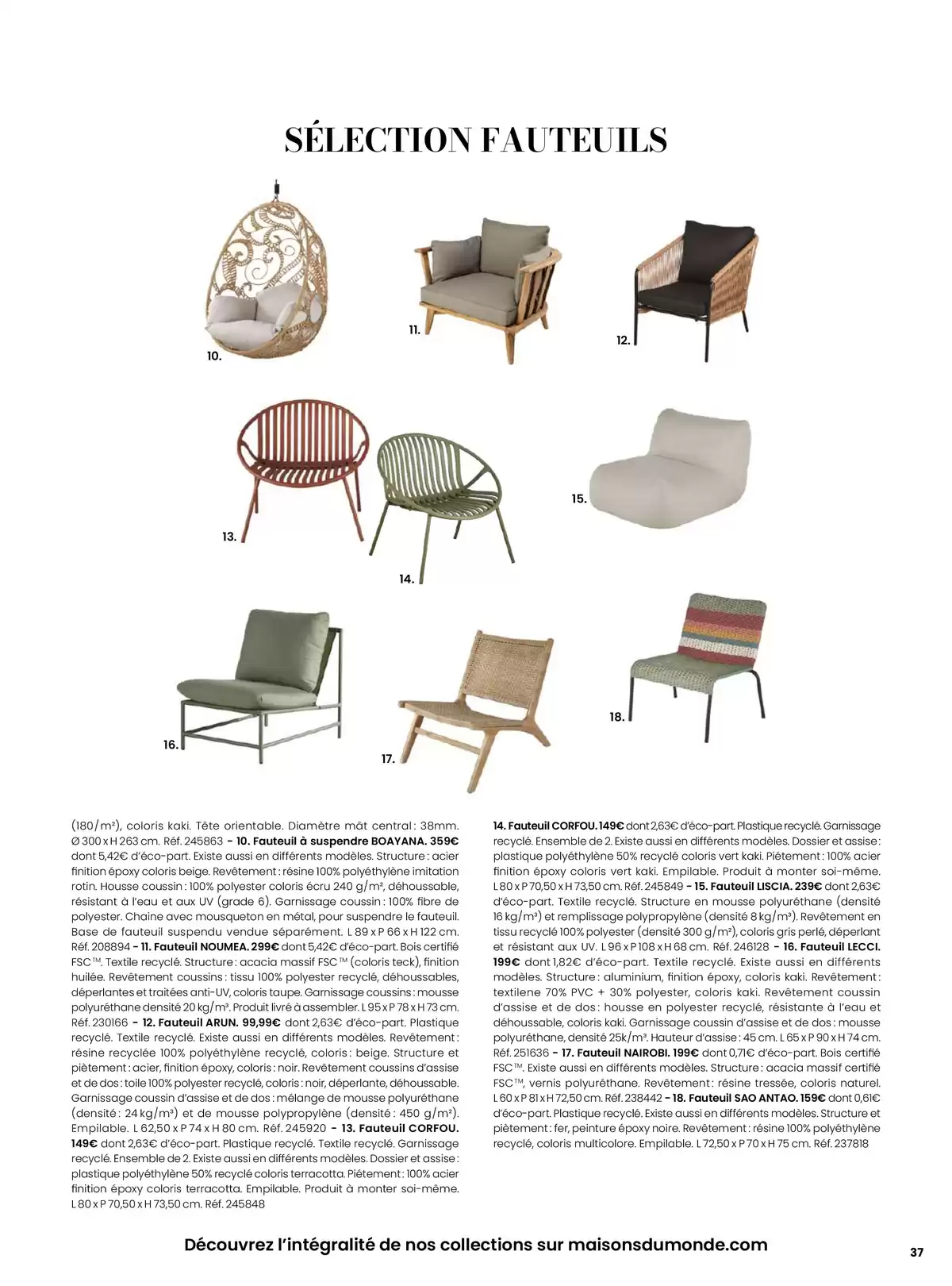 Offres Maisons du Monde France de 1 janvier à 31 décembre 2026 EVASION ESTIVALE