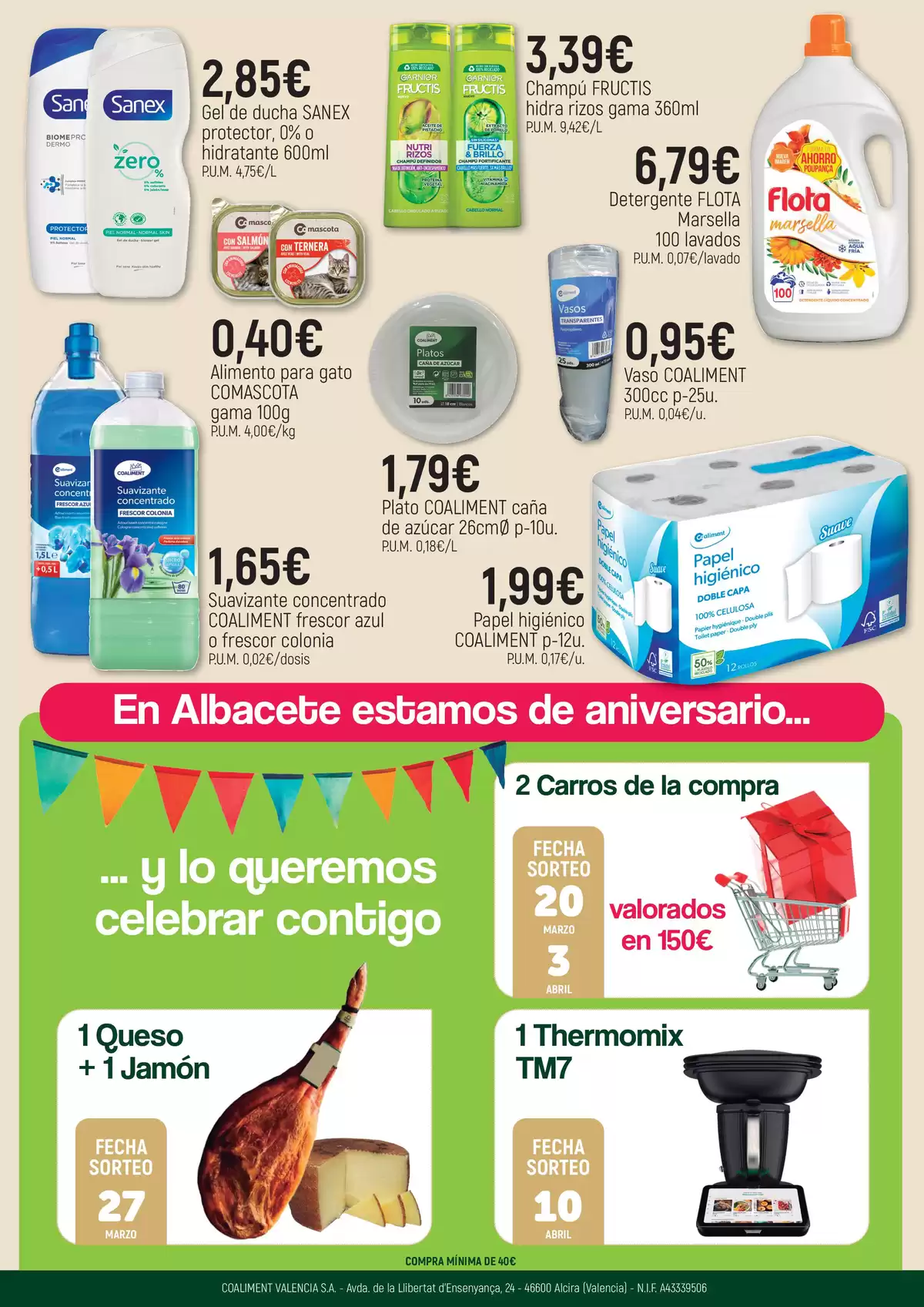 Ofertas de CoMarket España de 17 marzo a 13 abril 2026 OFERTA ESPECIAL ANIVERSARIO
