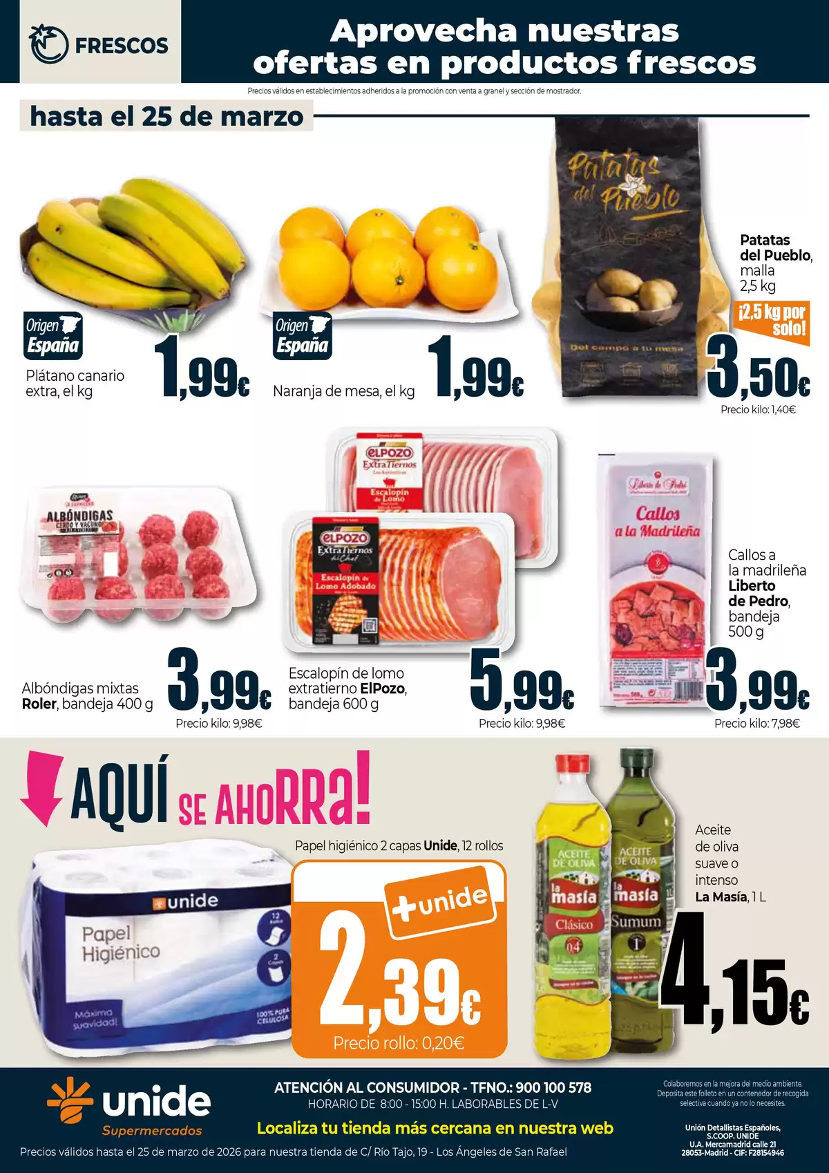 Ofertas de Unide Supermercados España de 19 a 25 marzo 2026 Ven a conocernos