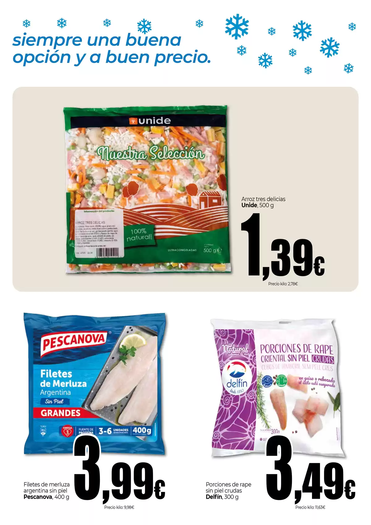 Ofertas de Unide Market España de 19 marzo a 8 abril 2026 Especial Congelados