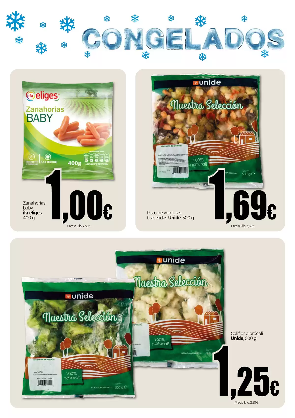 Ofertas de Unide Market España de 19 marzo a 8 abril 2026 Especial Congelados