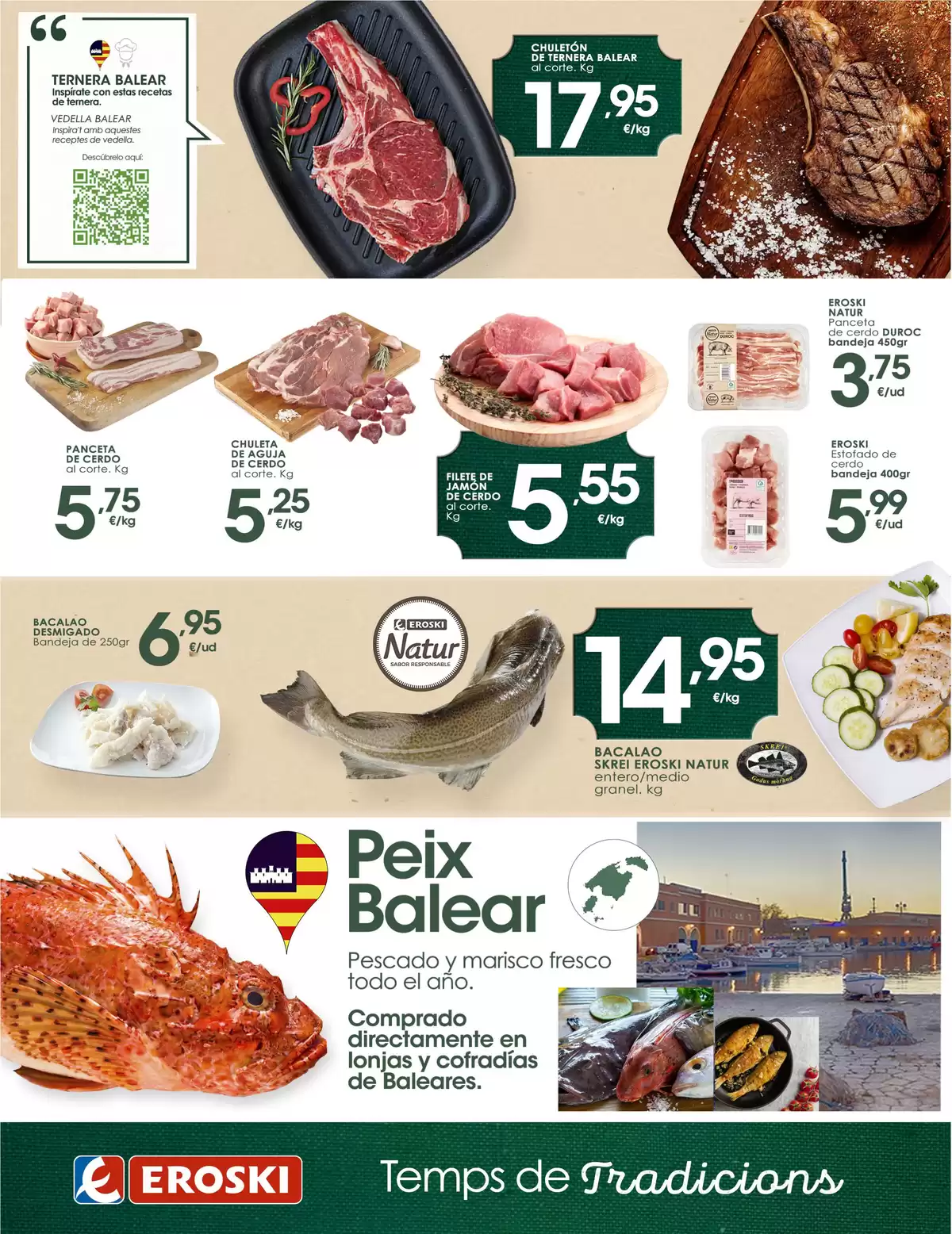 Ofertas de Eroski España de 19 marzo a 8 abril 2026 Temps de tradicions
