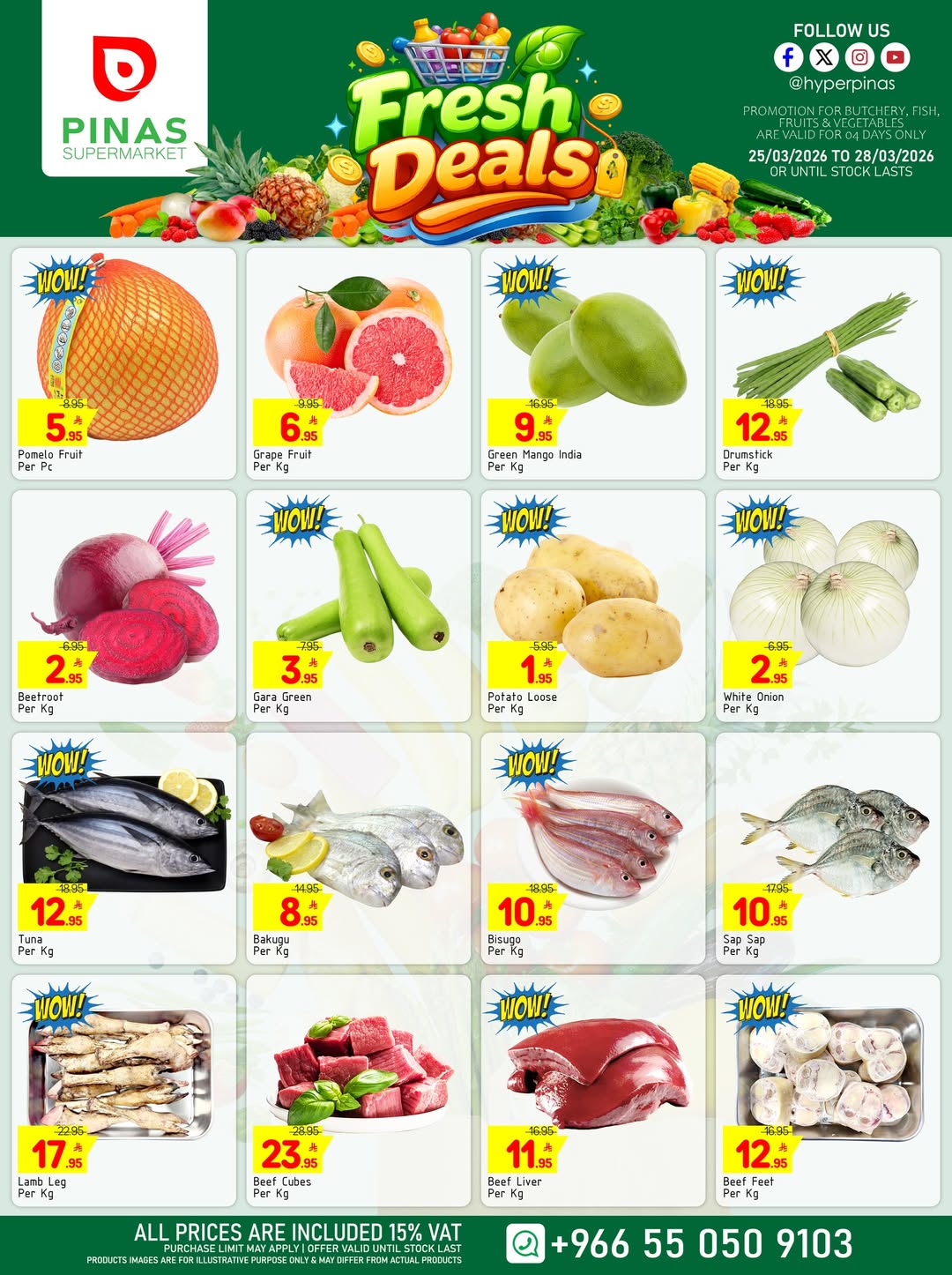 Pinas Supermarket Saudi Arabia offers from 25 to 31 March 2026 Fire sale. I'm out of here.