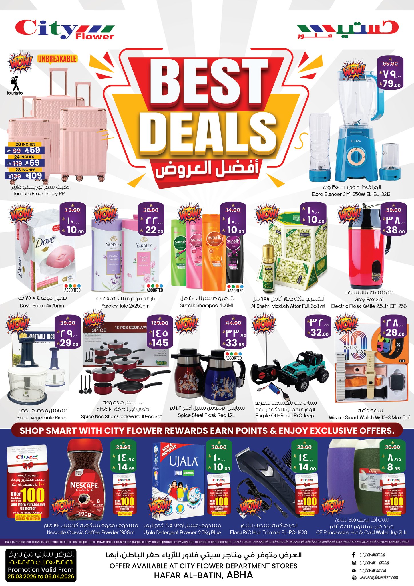 City flower offers in Abha, Hafr al-Batin from 25 March to 6 April 2026 Best offers - Page 1
