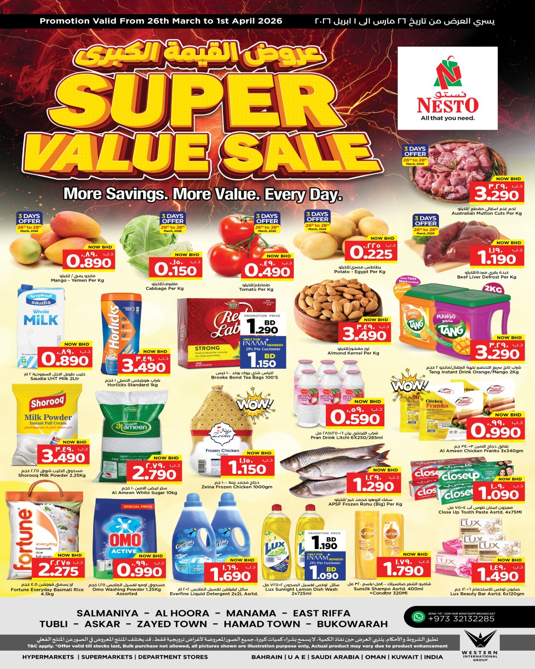 Nesto Bahrain offers from 26 March to 1 April 2026 Great value propositions - Page 1