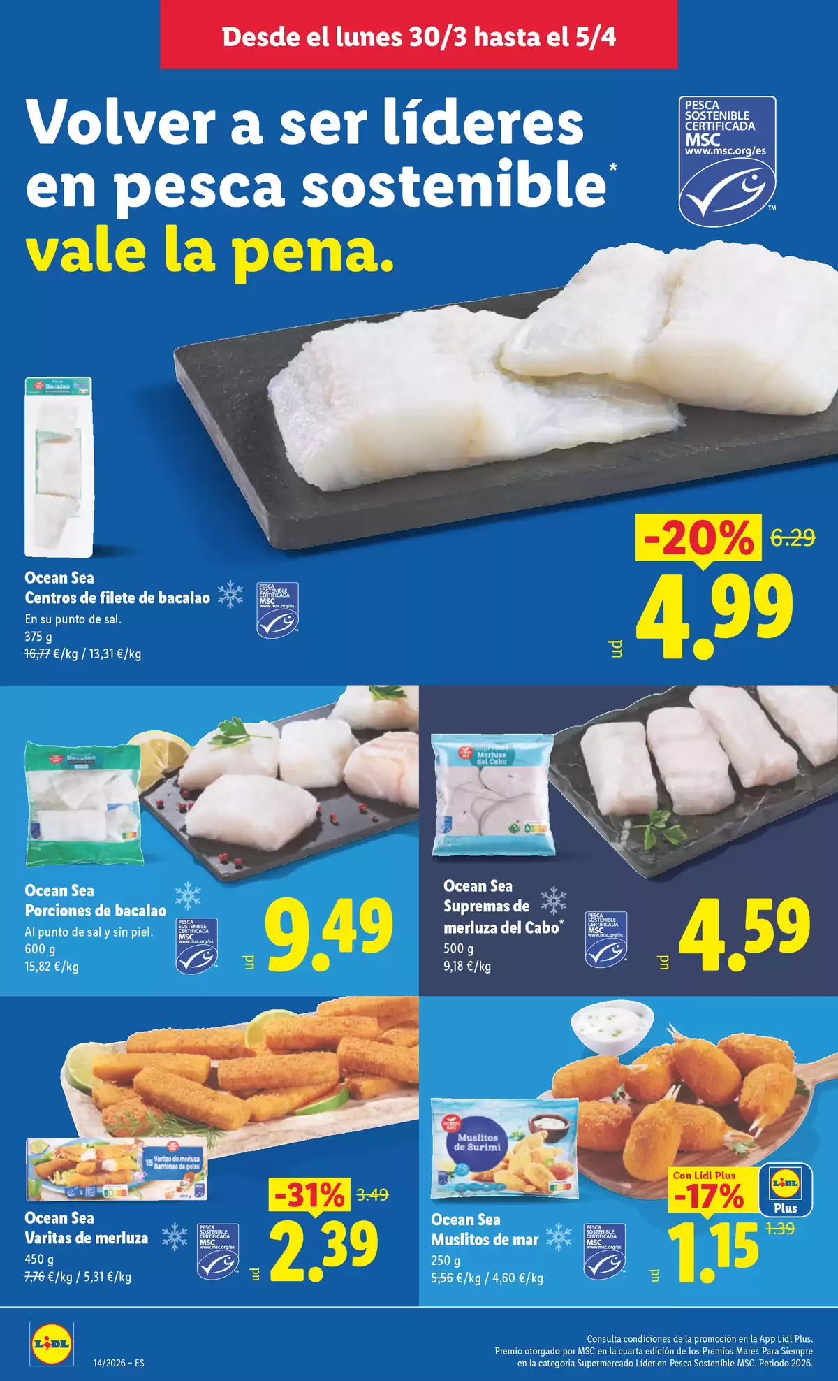 Ofertas de Lidl España de 30 marzo a 5 abril 2026 ofertas semanales