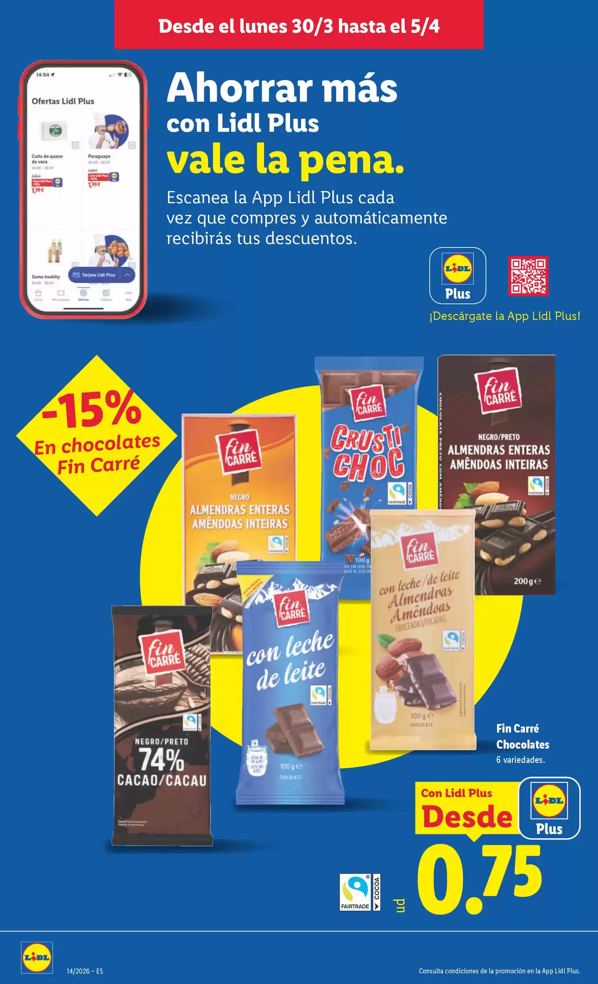 Ofertas de Lidl España de 30 marzo a 5 abril 2026 ofertas semanales