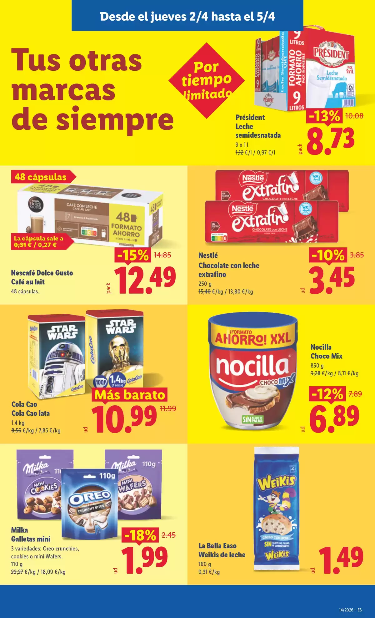 Ofertas de Lidl España de 30 marzo a 5 abril 2026 ofertas semanales
