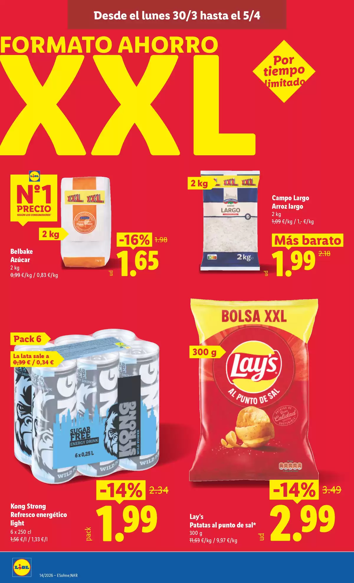 Ofertas de Lidl España de 30 marzo a 5 abril 2026 ofertas semanales