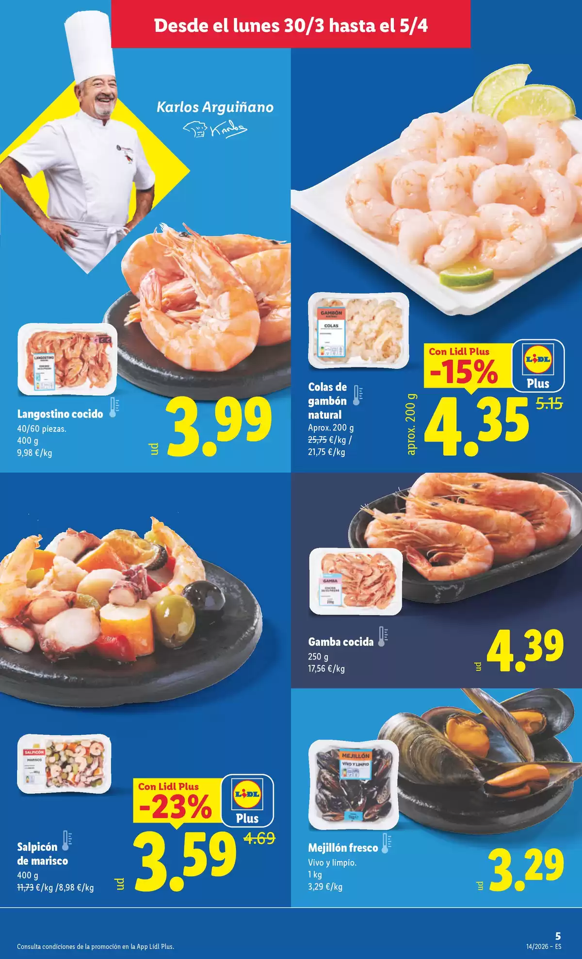 Ofertas de Lidl España de 30 marzo a 5 abril 2026 ofertas semanales