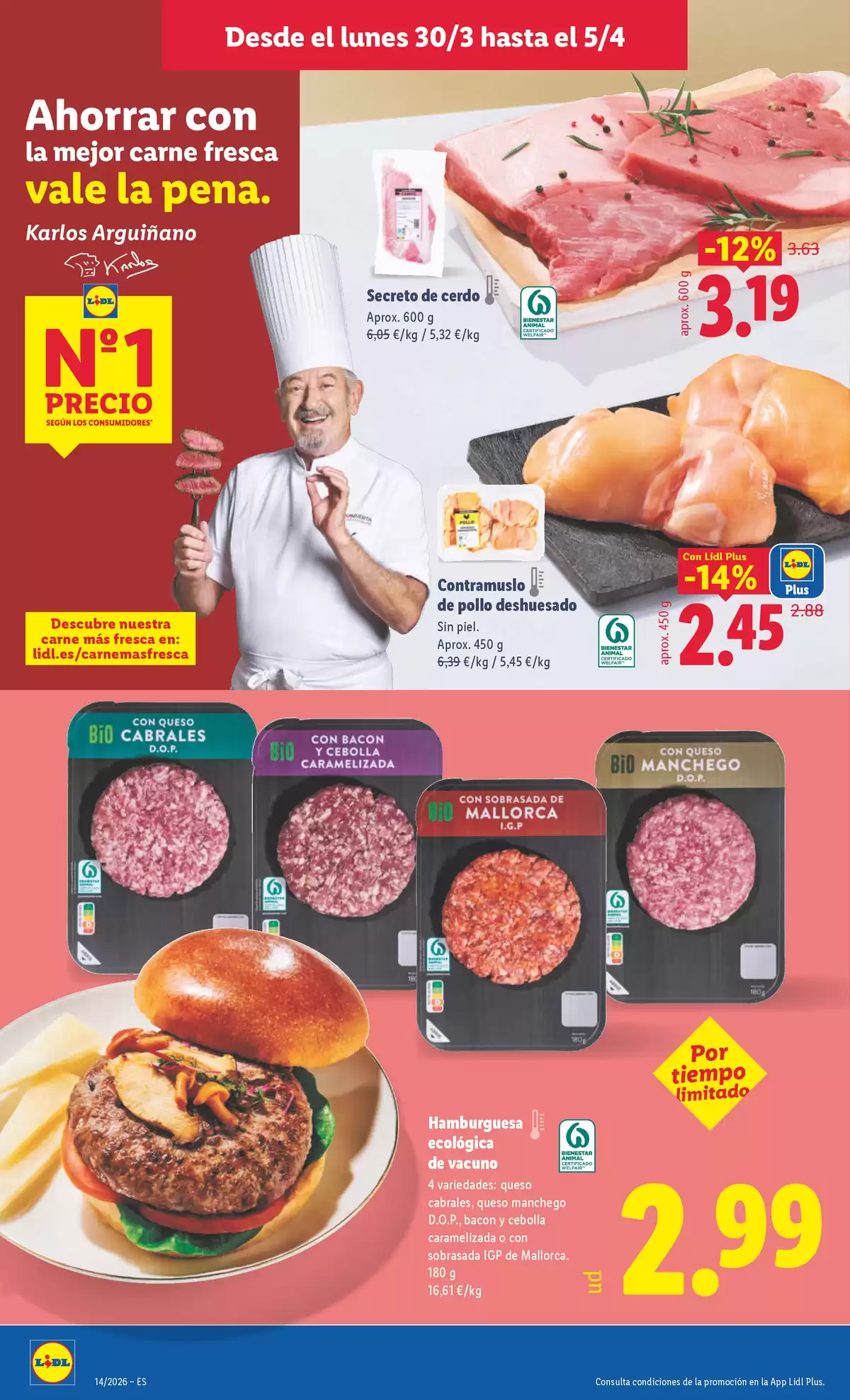 Ofertas de Lidl España de 30 marzo a 5 abril 2026 ofertas semanales