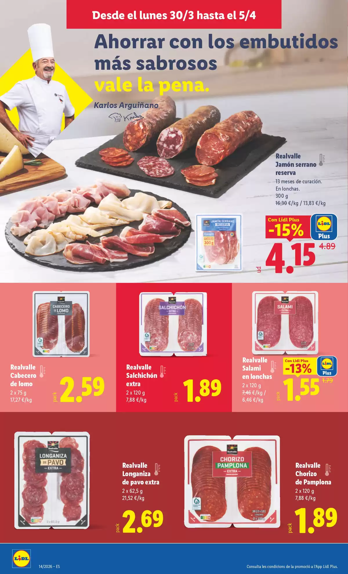 Ofertas de Lidl España de 30 marzo a 5 abril 2026 ofertas semanales