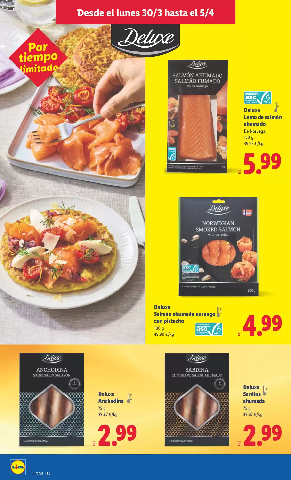 Ofertas de Lidl España de 30 marzo a 5 abril 2026 ofertas semanales